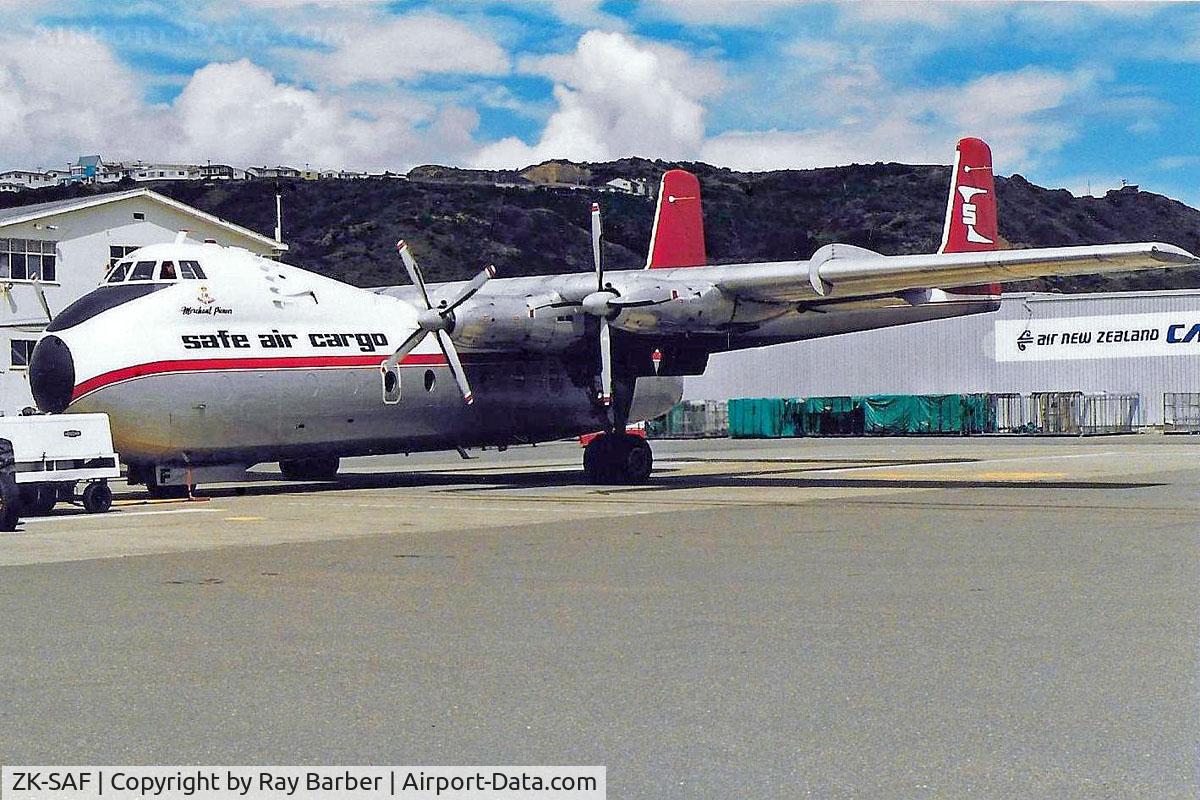 ZK-SAF, 1965 Armstrong Whitworth AW650 Argosy 222 C/N 6801, Armstrong-Whitworth Argosy 222 [6801] (Safe Air Cargo) (Place & Date unknown)~NZ