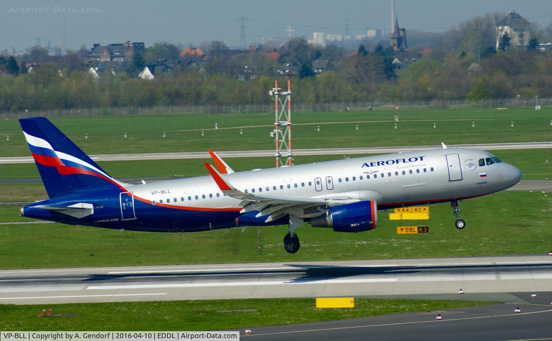 VP-BLL, 2013 Airbus A320-214 C/N 5572, Aeroflot, seen here landing at Düsseldorf Int'l(EDDL)