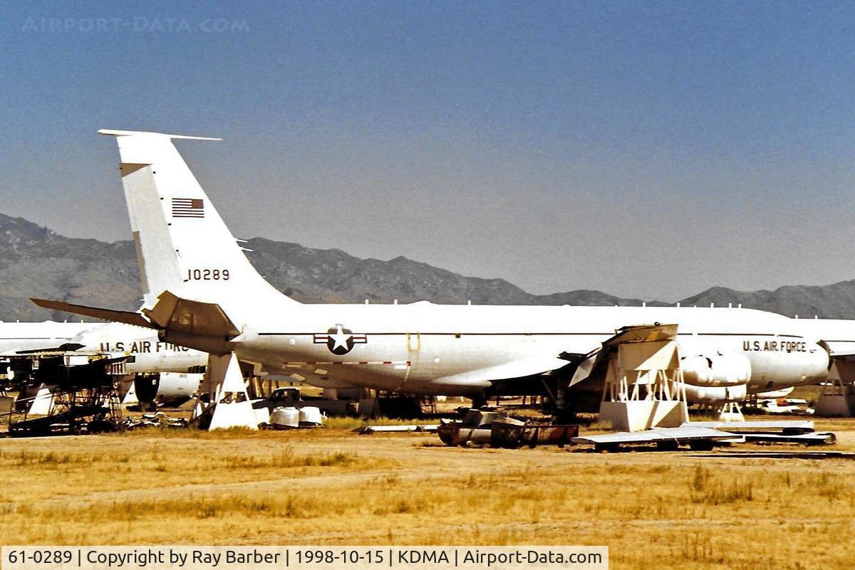 61-0289, 1961 Boeing EC-135A Stratotanker C/N 18196, Boeing EC-135A Stratolifter [18196] (United States Air Force) Davis Monthan AFB~N 15/10/1998