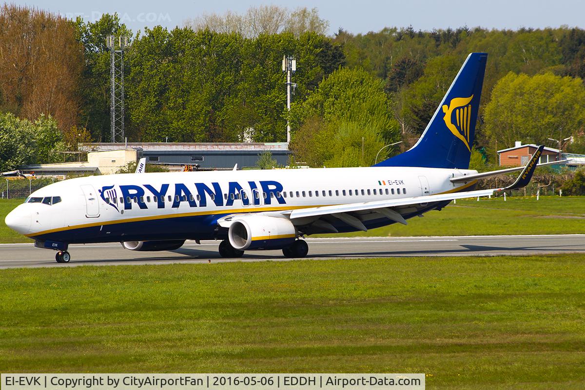 EI-EVK, 2012 Boeing 737-8AS C/N 40298, Ryanair (RYR/FR)