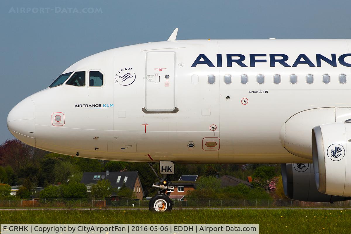 F-GRHK, 2000 Airbus A319-111 C/N 1190, Air France (AFR/AF)