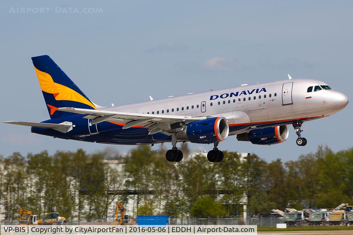 VP-BIS, 2002 Airbus A319-112 C/N 1808, Donavia (DNV/D9)
