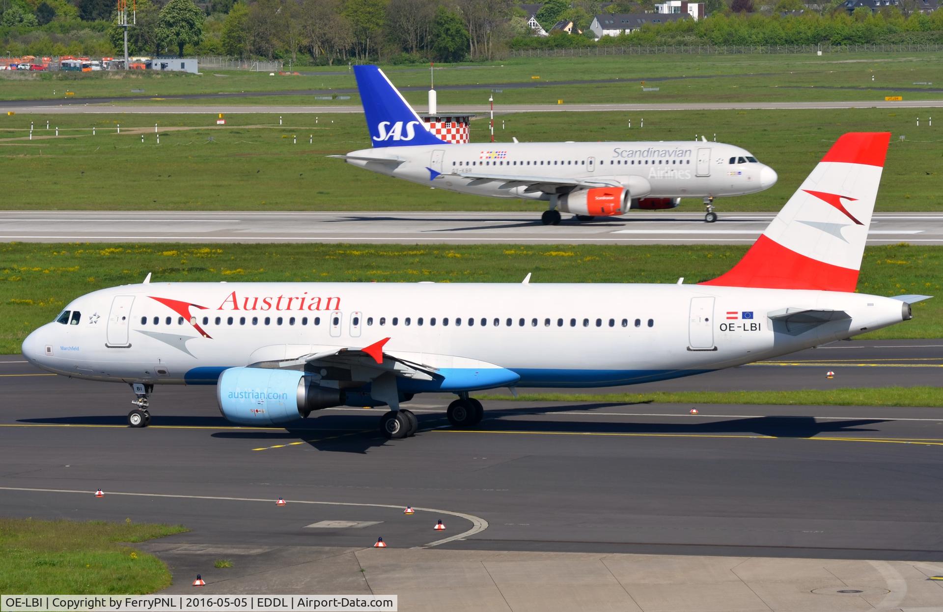 OE-LBI, 2003 Airbus A320-214 C/N 1937, Austrian A320 departing DUS