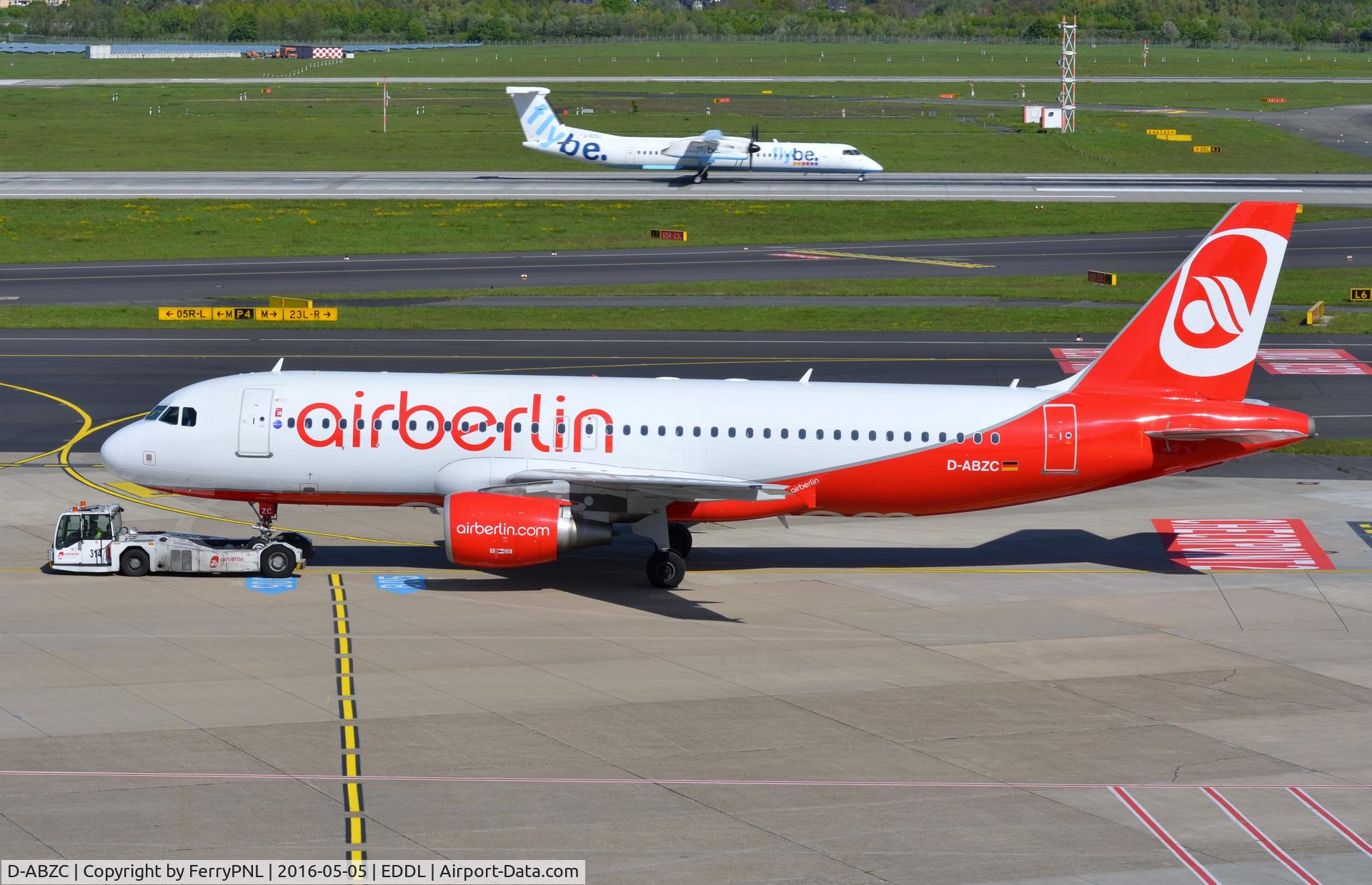 D-ABZC, 2008 Airbus A320-216 C/N 3502, Air Berlin A320 pushed-back.