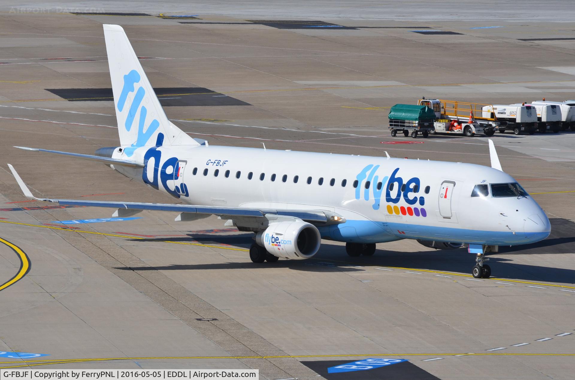 G-FBJF, 2012 Embraer 175STD (ERJ-170-200) C/N 17000341, Flybe ERJ170 leaving its stand for departure.