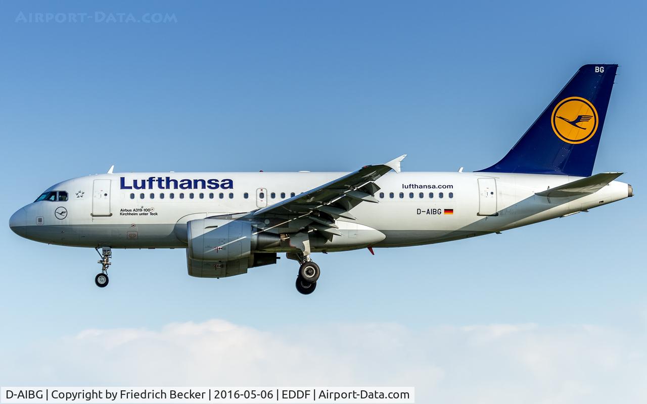 D-AIBG, 2011 Airbus A319-112 C/N 4841, on final RW07L