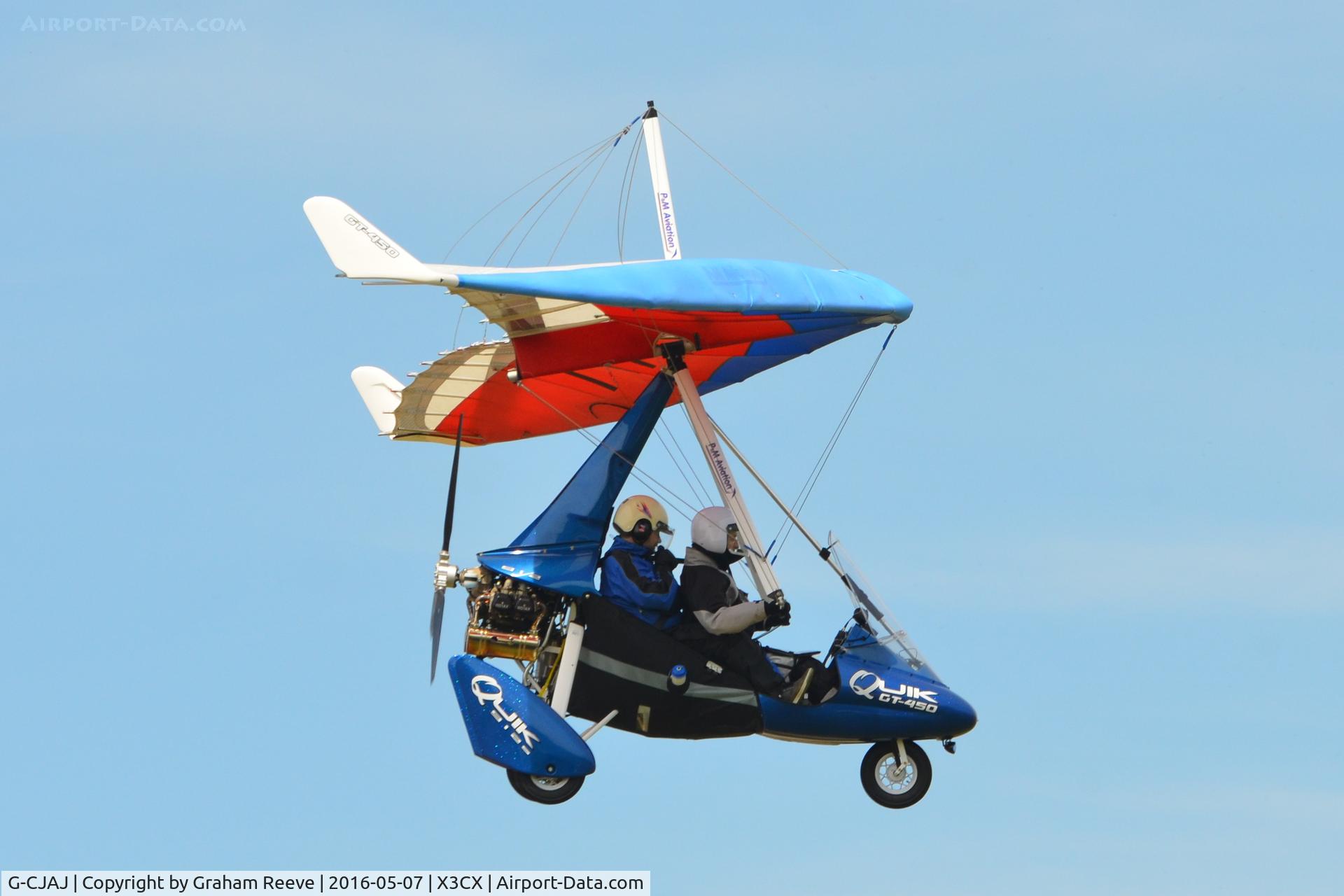 G-CJAJ, 2016 P&M Aviation Quik GT450 C/N 8750, Landing at Northrepps.