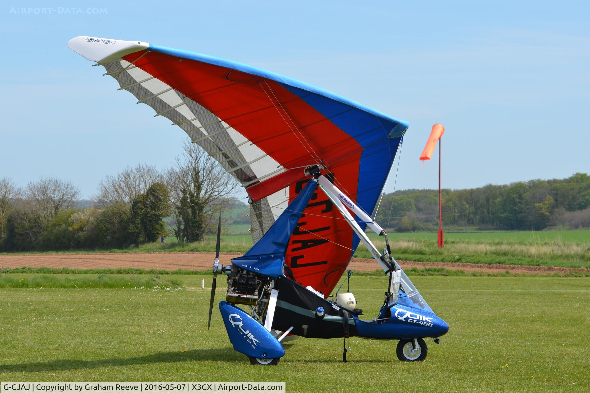 G-CJAJ, 2016 P&M Aviation Quik GT450 C/N 8750, Parked at Northrepps.