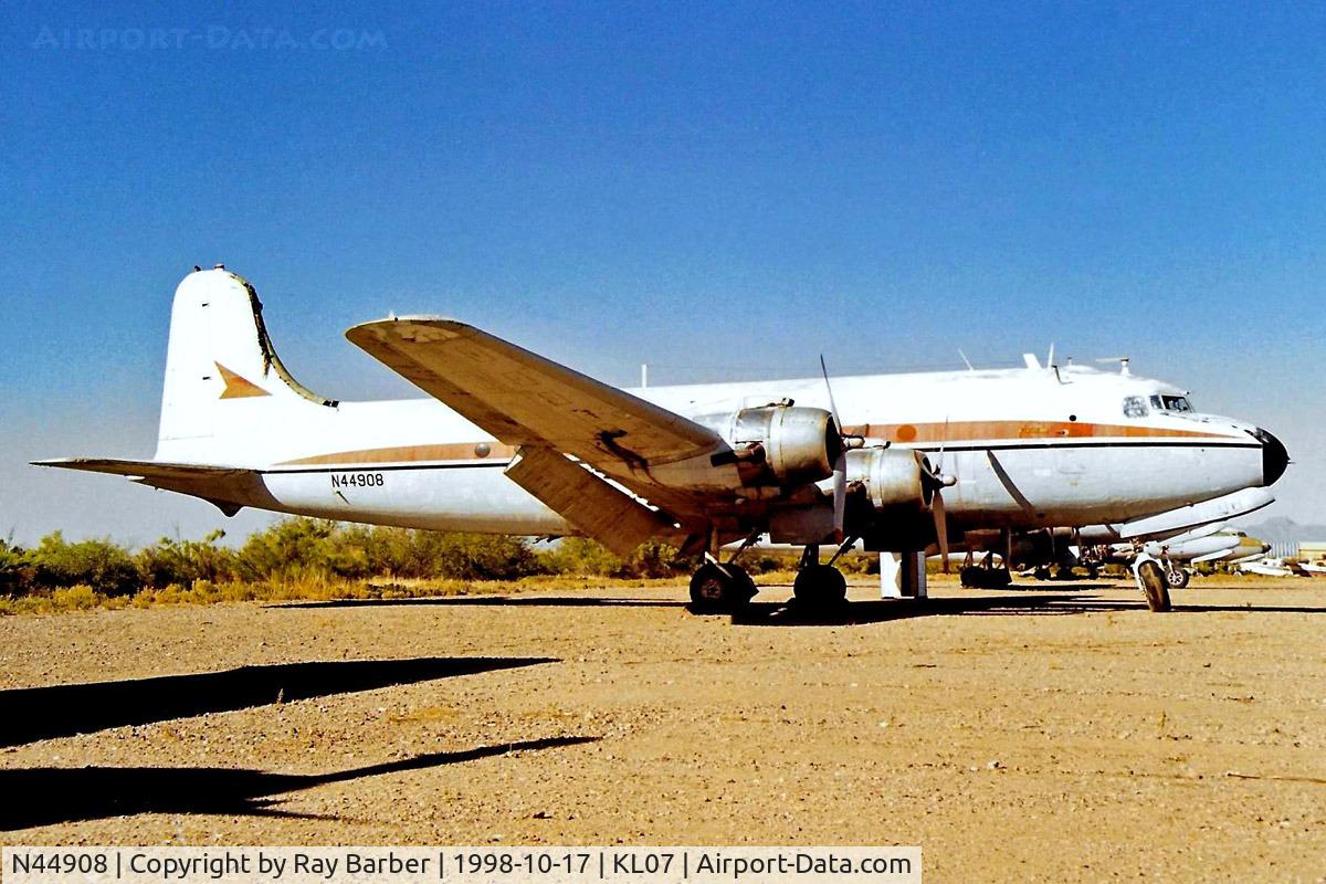 N44908, 1944 Douglas C54P (C54B-20-DO) C/N 27246, Douglas C-54P-20-DO Skymaster [27246] (Biegert Aviation) Chandler-Memorial Airfield~N 17/10/1998