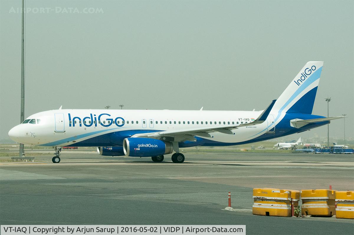 VT-IAQ, 2014 Airbus A320-232 C/N 6247, Taxiing out for departure from IGIA T-1.