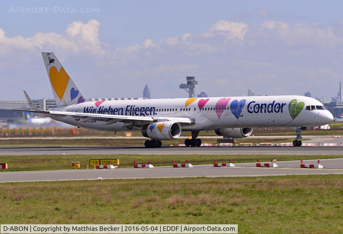 D-ABON, 2000 Boeing 757-330 C/N 29023, D-ABON