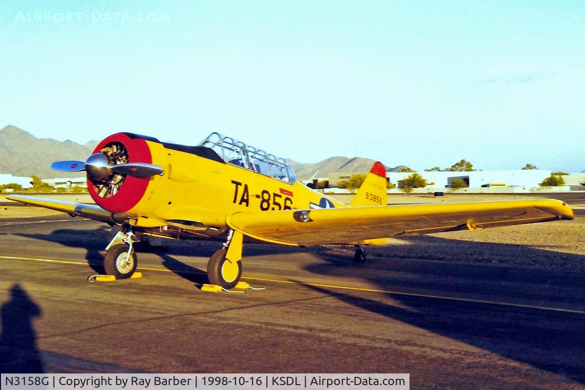N3158G, North American T-6G Texan C/N 168-256, North American T-6G Texan [168-256] Scottsdale~N 16/10/1998