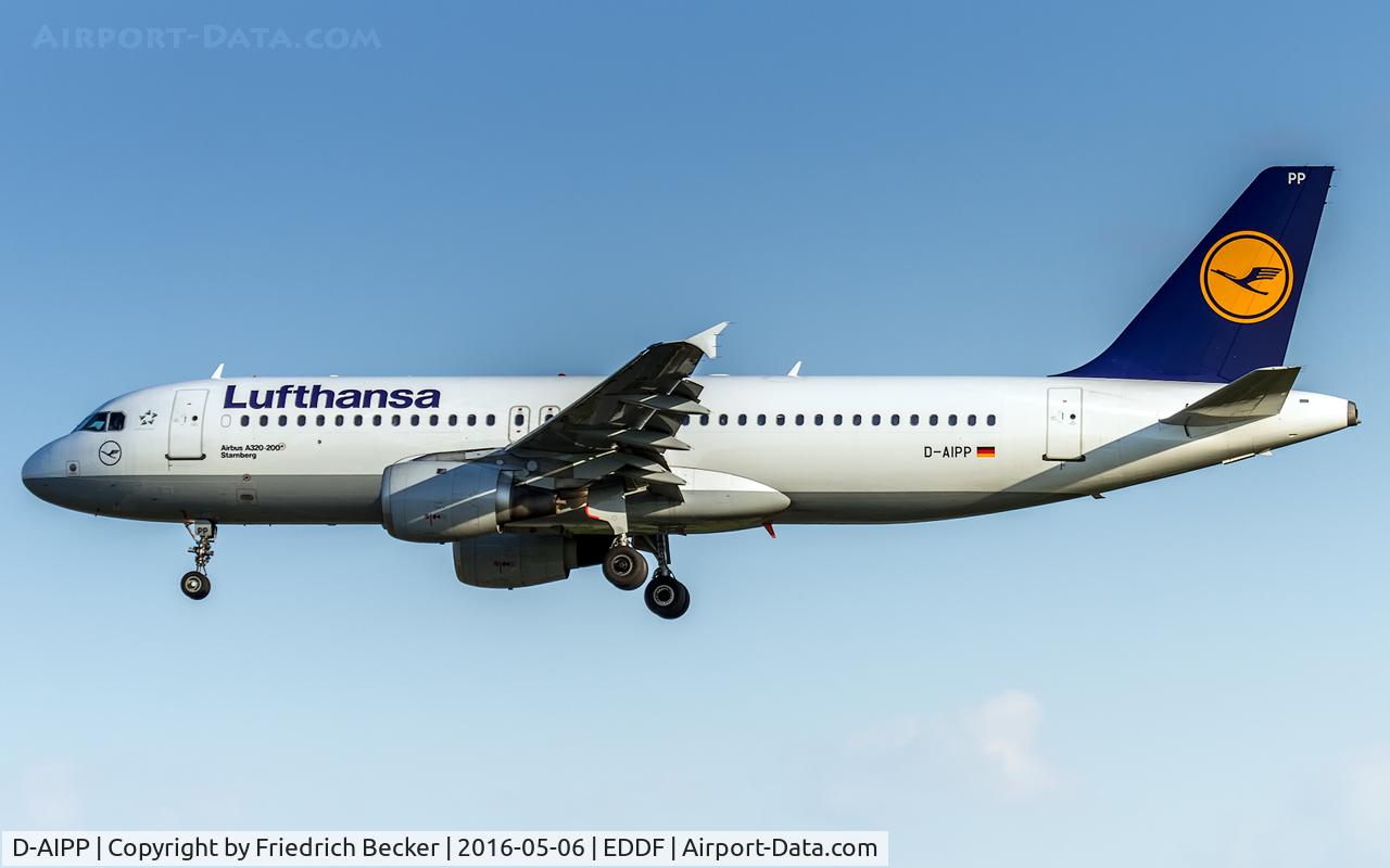 D-AIPP, 1990 Airbus A320-211 C/N 110, on final RW07L