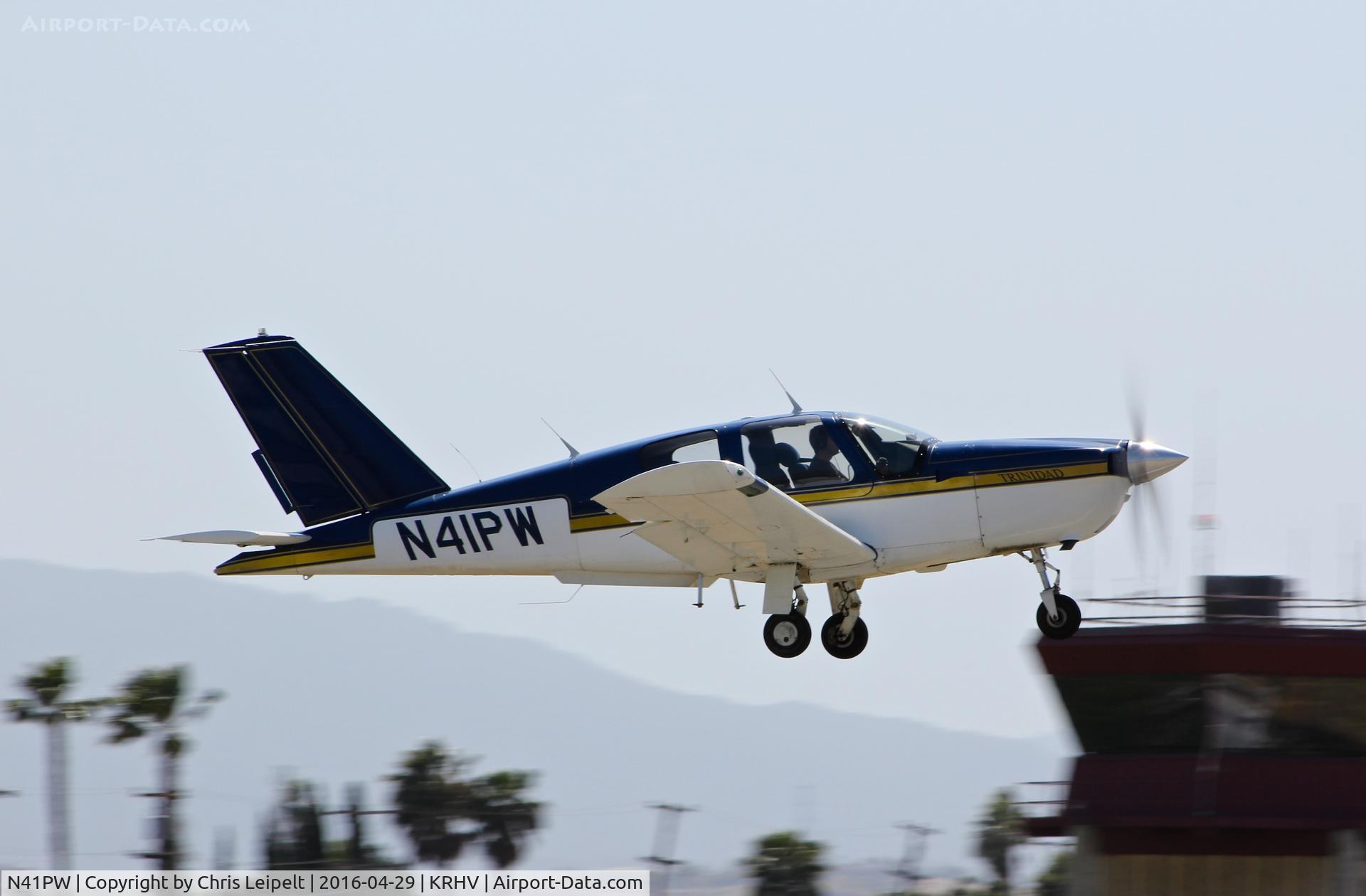 N41PW, 1985 Socata TB-20 Trinidad C/N 527, Locally-based 1985 Socata TBM-20 Trinidad departing at Reid Hillview Airport, San Jose, CA.