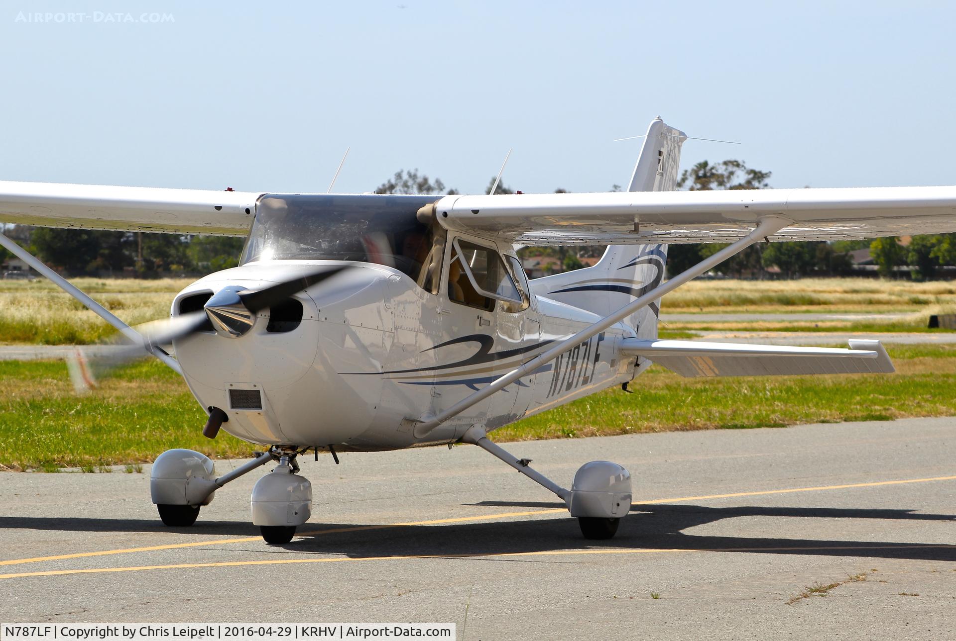 N787LF, Cessna 172S C/N 172S11125, Locally-based Cessna 172S taxing out for departure at Reid Hillview Airport, San Jose, CA.