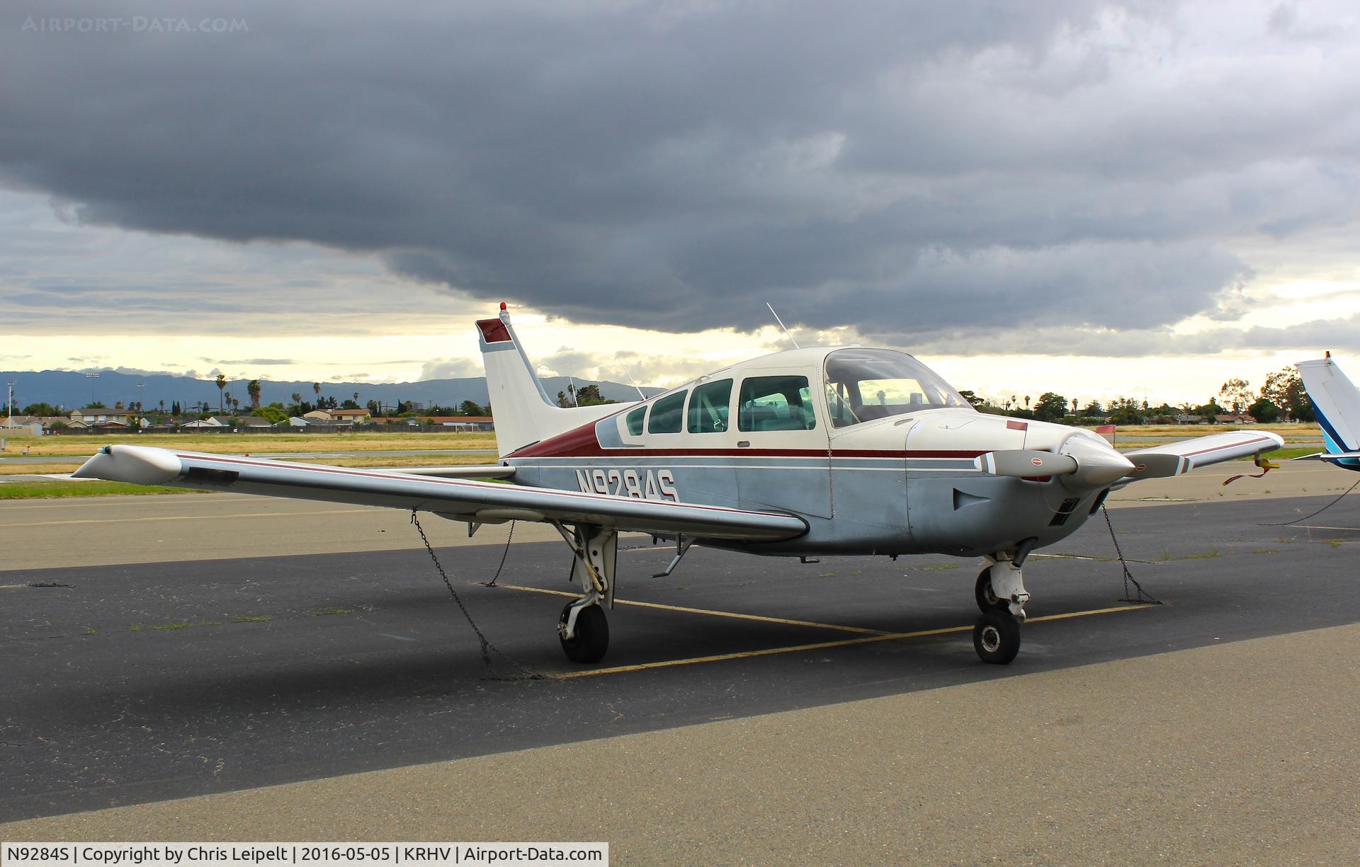 N9284S, 1975 Beech B24R Sierra C/N MC-329, Locally-based 1975 Beechcraft Sierra parked on the transient ramp at Reid Hillview Airport, San Jose, CA.
