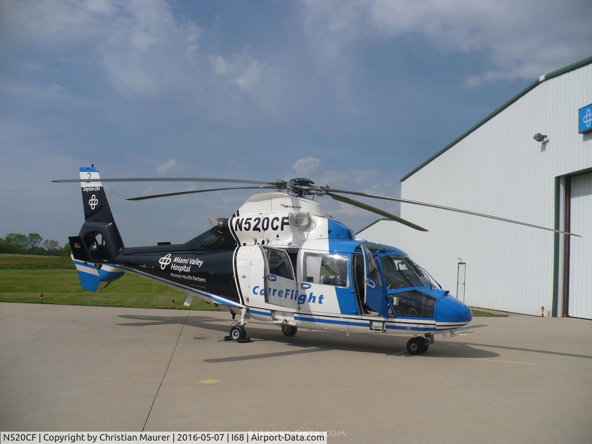 N520CF, 1998 Eurocopter AS-365N-3 Dauphin 2 C/N 6537, Eurocopter Dauphin 2 Careflight Just After Landing at Warren County Airport