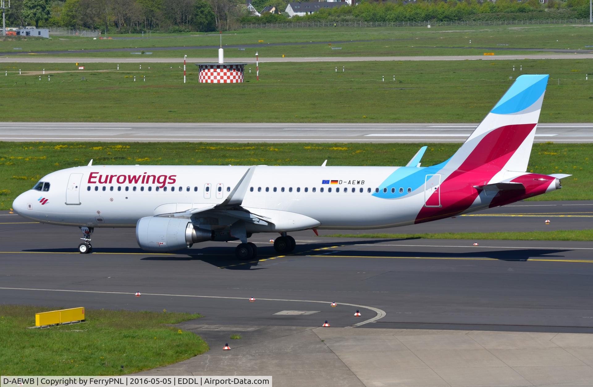 D-AEWB, 2016 Airbus A320-214 C/N 6992, Eurowings A320 departing.