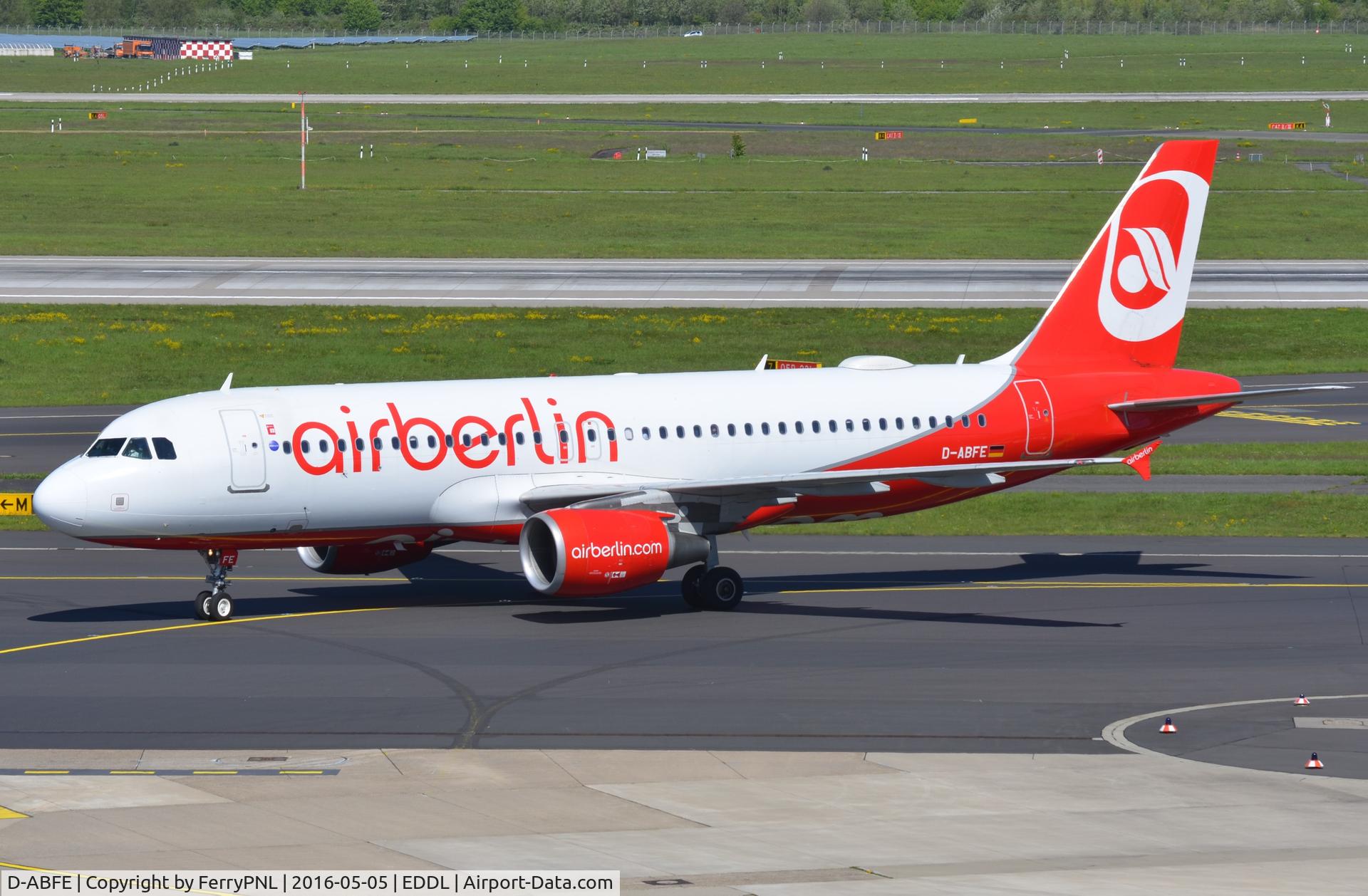 D-ABFE, 2010 Airbus A320-214 C/N 4269, Air Berlin A320 arrived in DUS.
