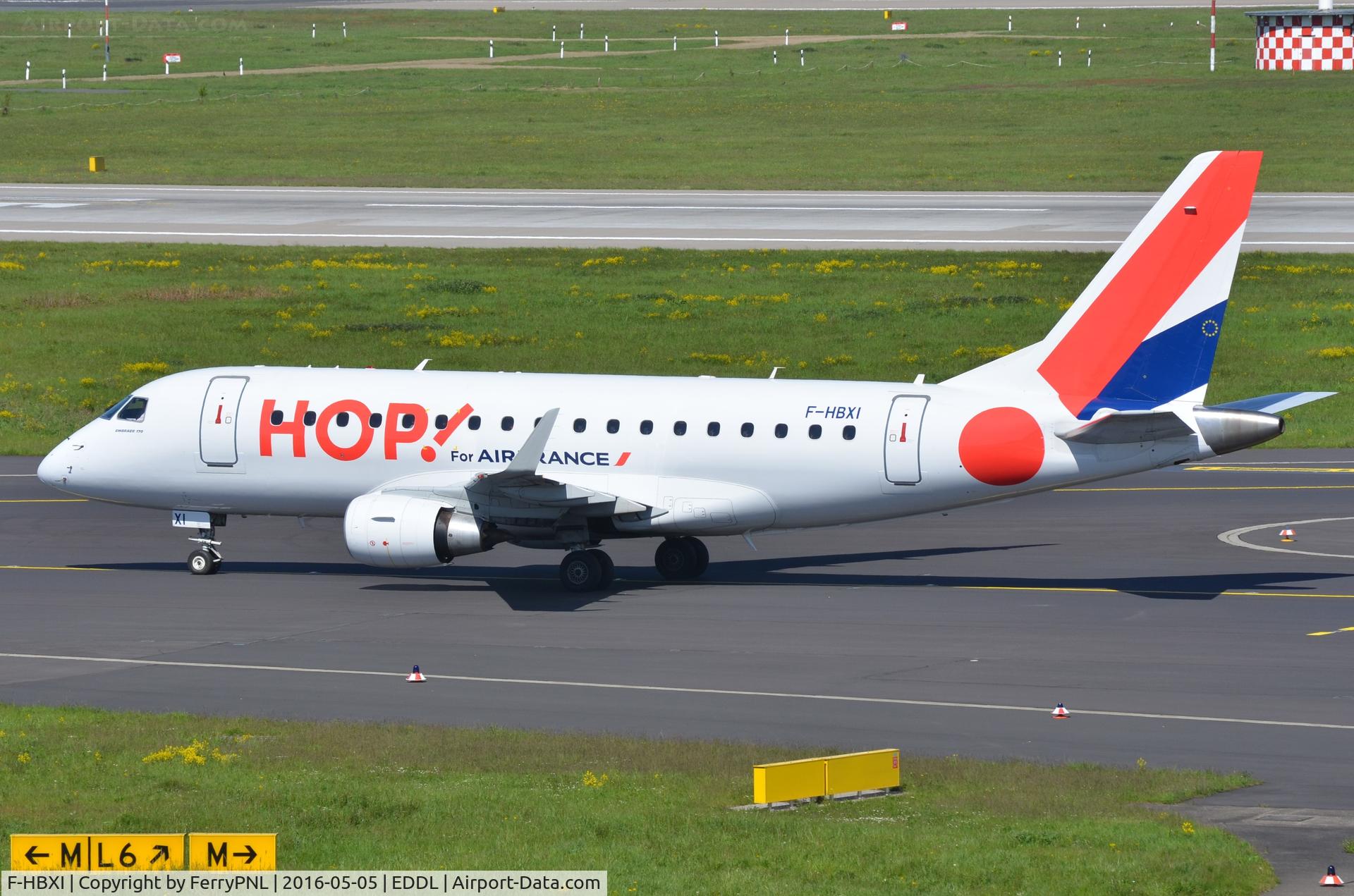 F-HBXI, 2010 Embraer 170ST (ERJ-170-100ST) C/N 17000310, Hop ERJ175 taxiing to its stand.