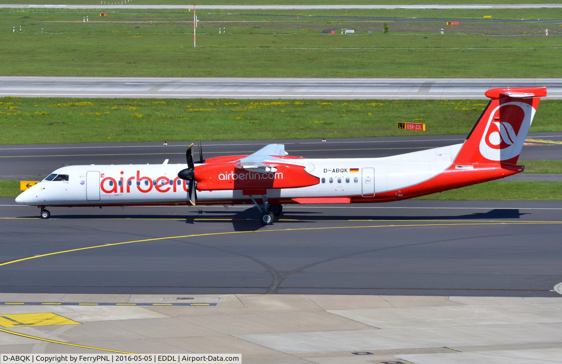 D-ABQK, 2009 De Havilland Canada DHC-8-402Q Dash 8 Dash 8 C/N 4265, Air Berlin DHC8