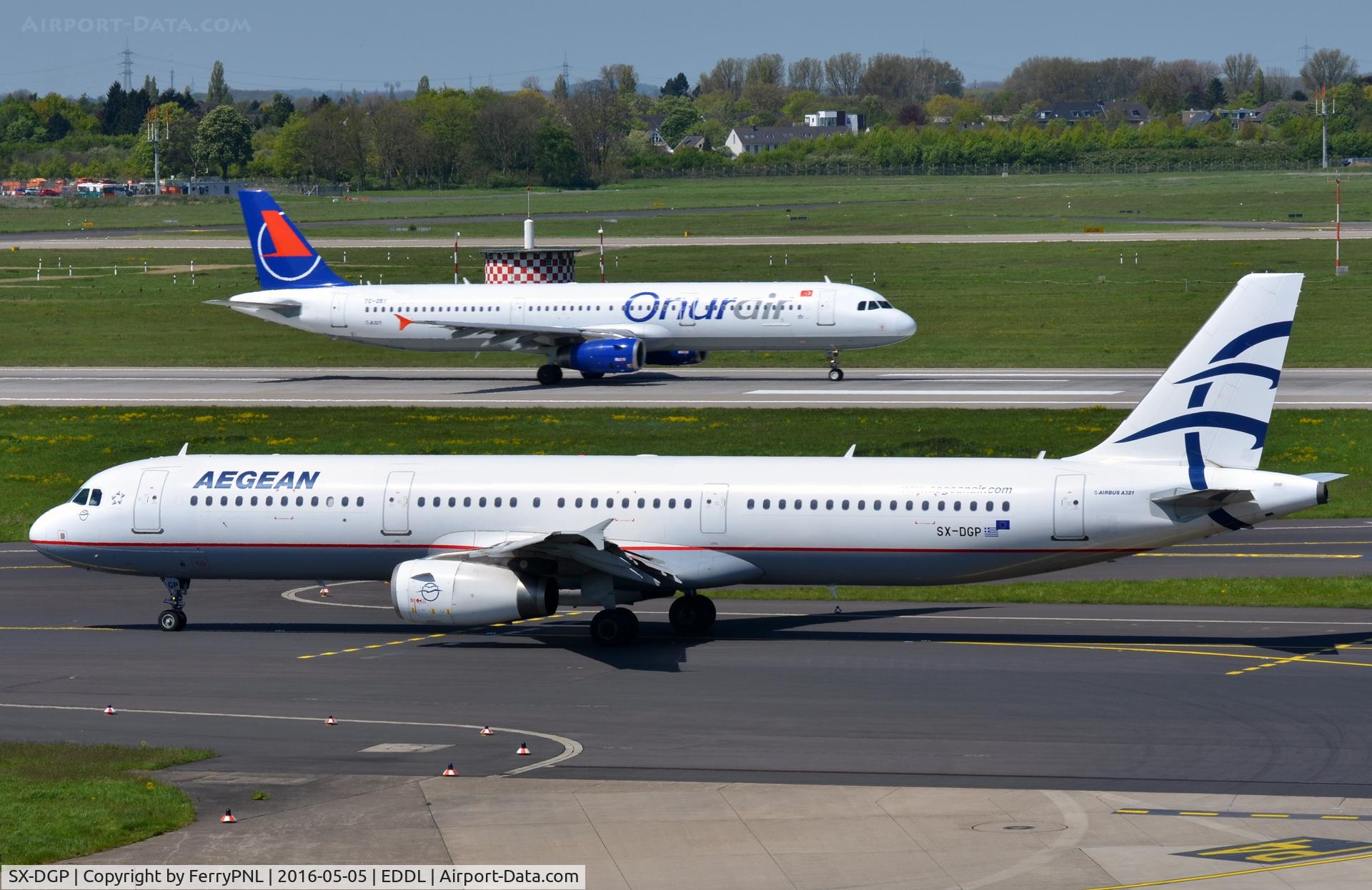 SX-DGP, 2007 Airbus A321-232 C/N 3302, Two neighbors in one shot.