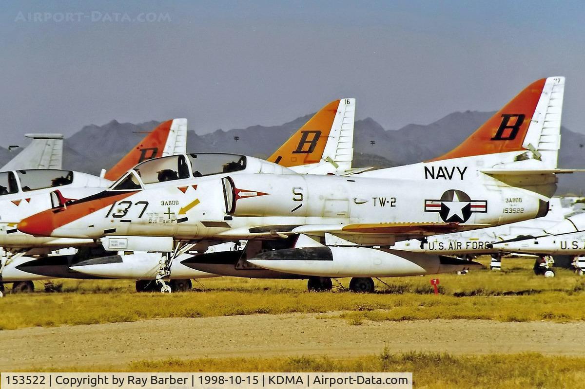 153522, Douglas TA-4J Skyhawk C/N 13588, Douglas TA-4J Skyhawk [13588] (United States Navy) Davis Monthan AFB~N 15/10/1998