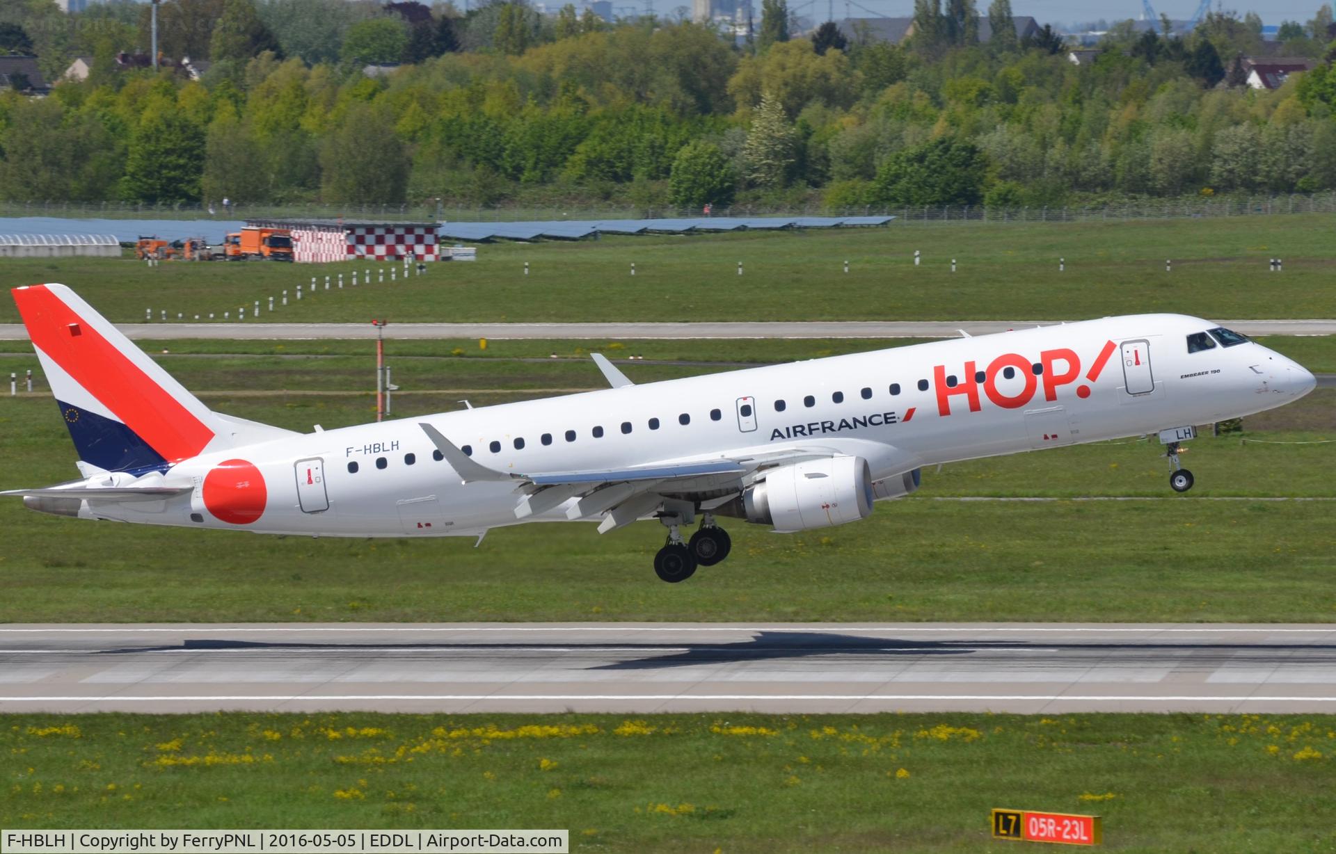 F-HBLH, 2009 Embraer 190LR (ERJ-190-100LR) C/N 19000266, Nice angle of this Hop ERJ190!