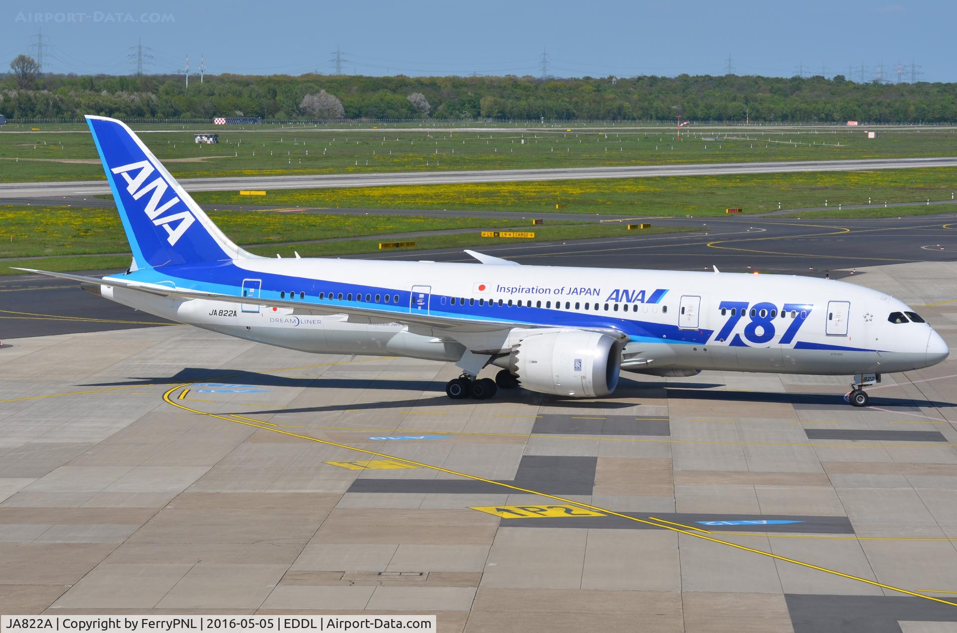 JA822A, 2013 Boeing 787-8 Dreamliner C/N 34512, ANA B788 arrived in DUS