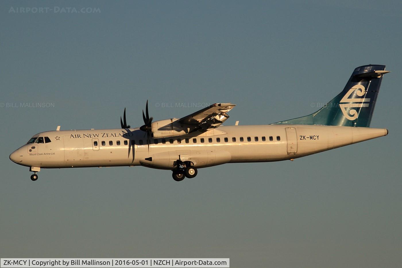 ZK-MCY, 2003 ATR 72-212A C/N 703, in on 02 from ROT