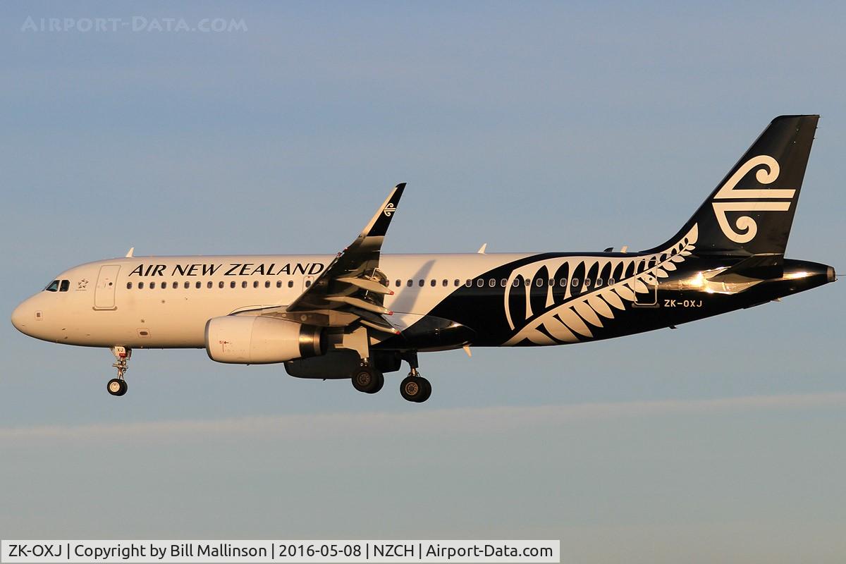 ZK-OXJ, 2015 Airbus A320-232 C/N 6694, NZ628 from ZQN