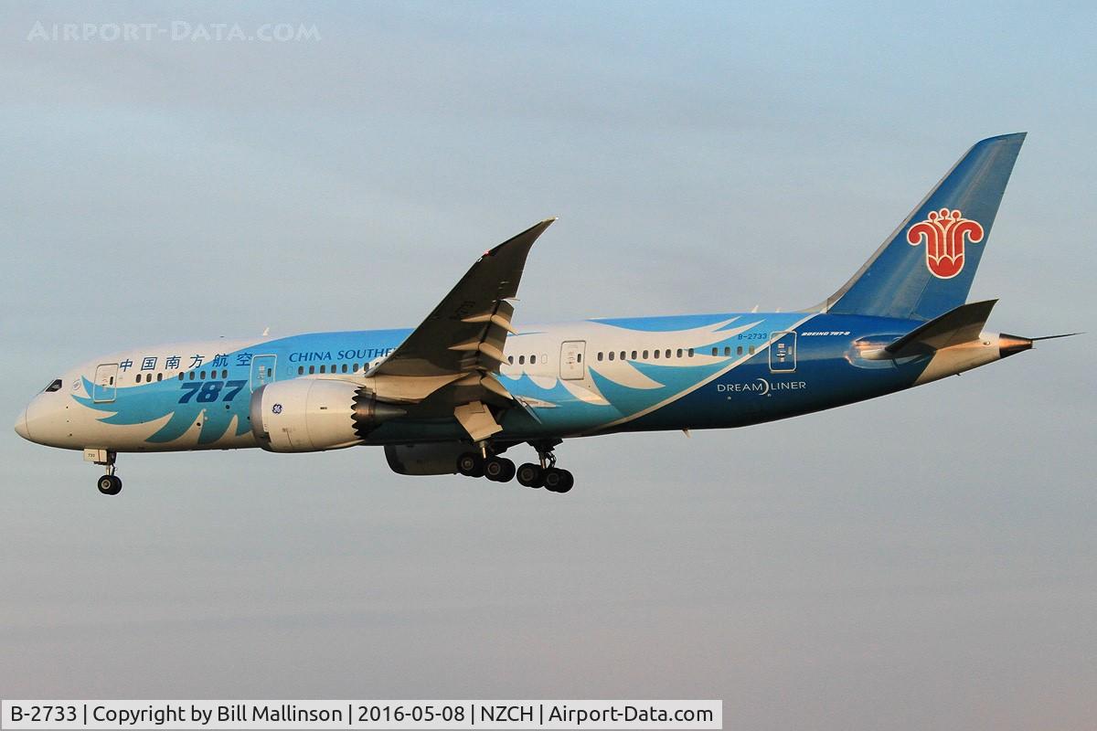 B-2733, 2013 Boeing 787-8 Dreamliner C/N 34927, CZ617 from CAN