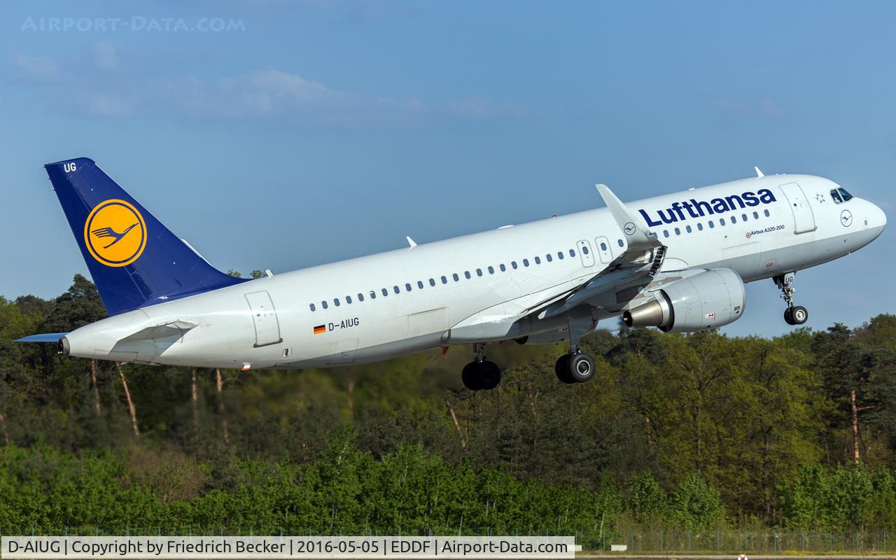 D-AIUG, 2014 Airbus A320-214 C/N 6202, departure via RW18W_A320