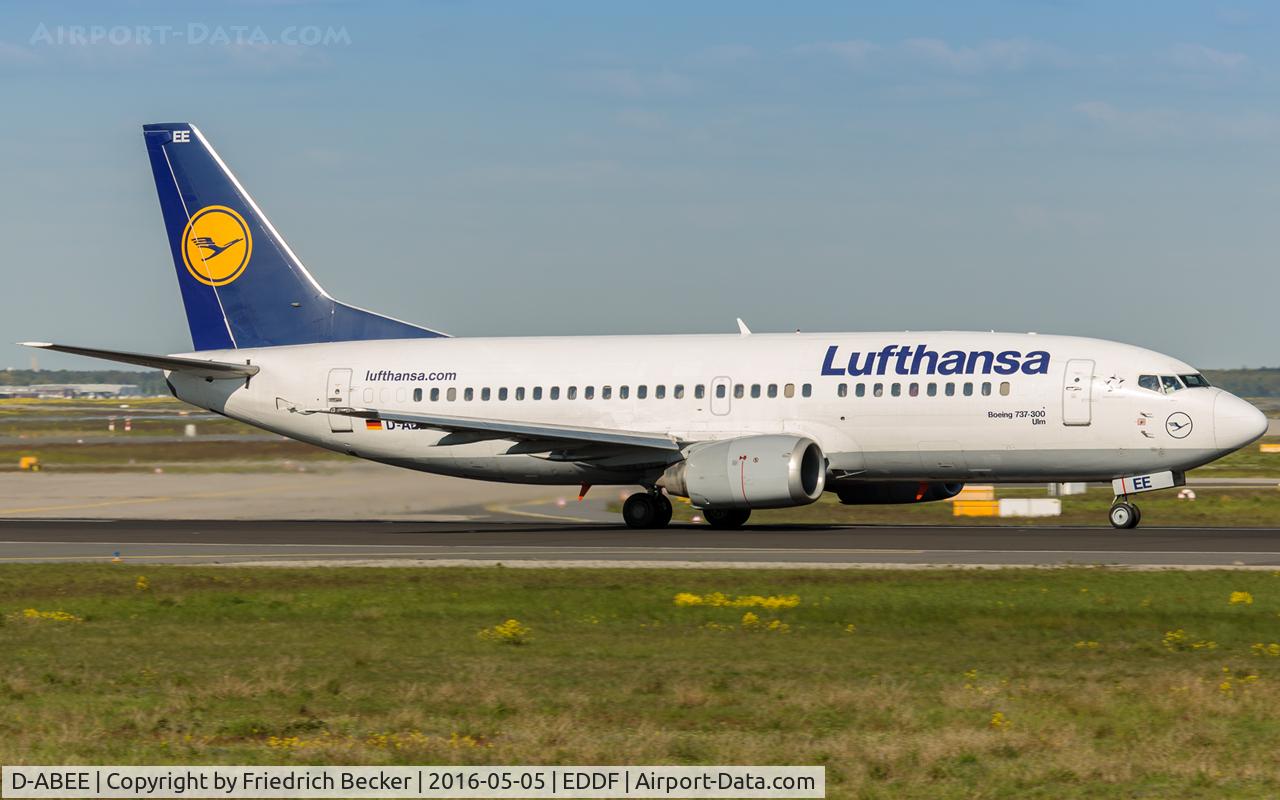 D-ABEE, 1991 Boeing 737-330 C/N 25216, departure via RW18W