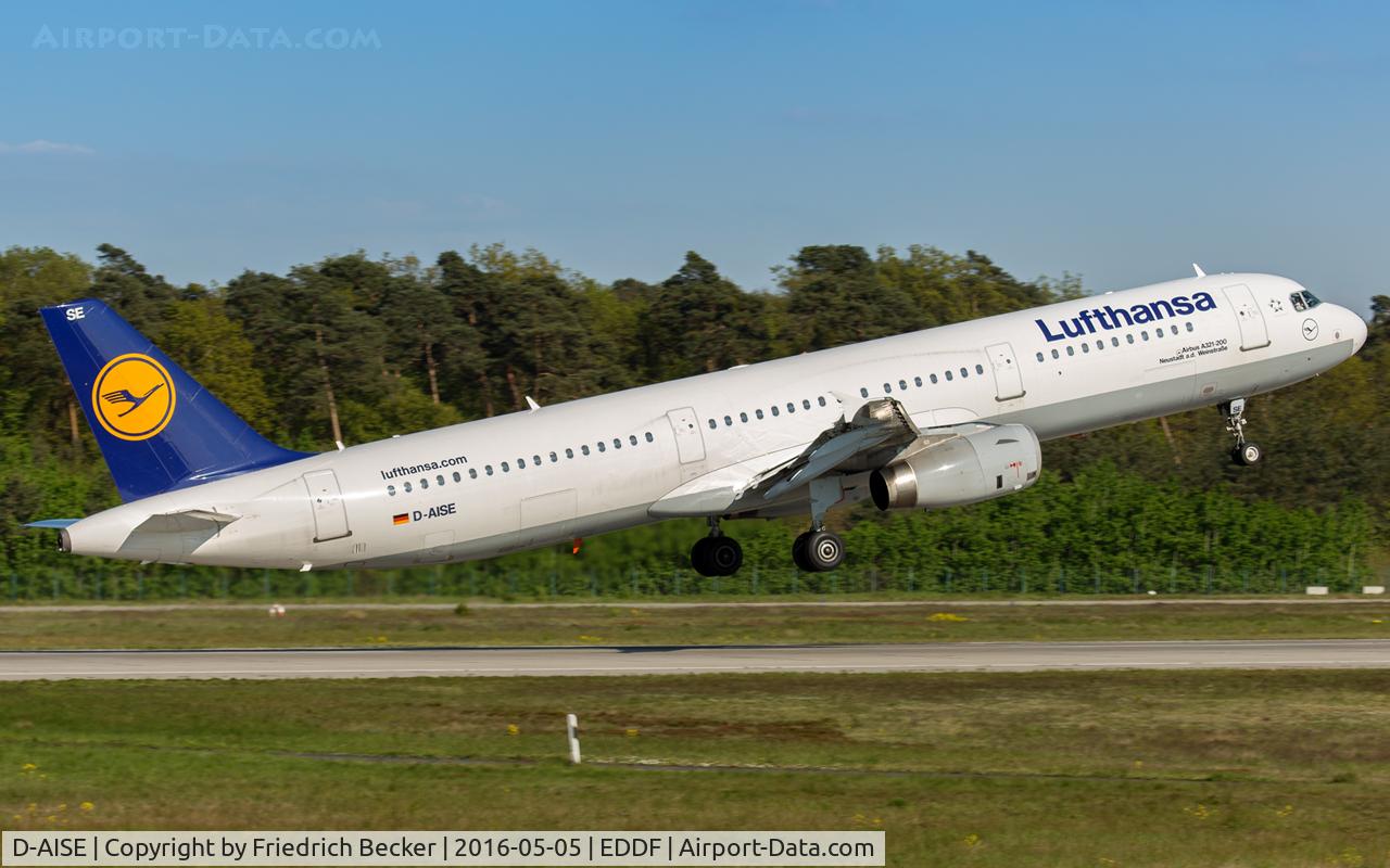 D-AISE, 2000 Airbus A321-231 C/N 1214, departure via RW18W