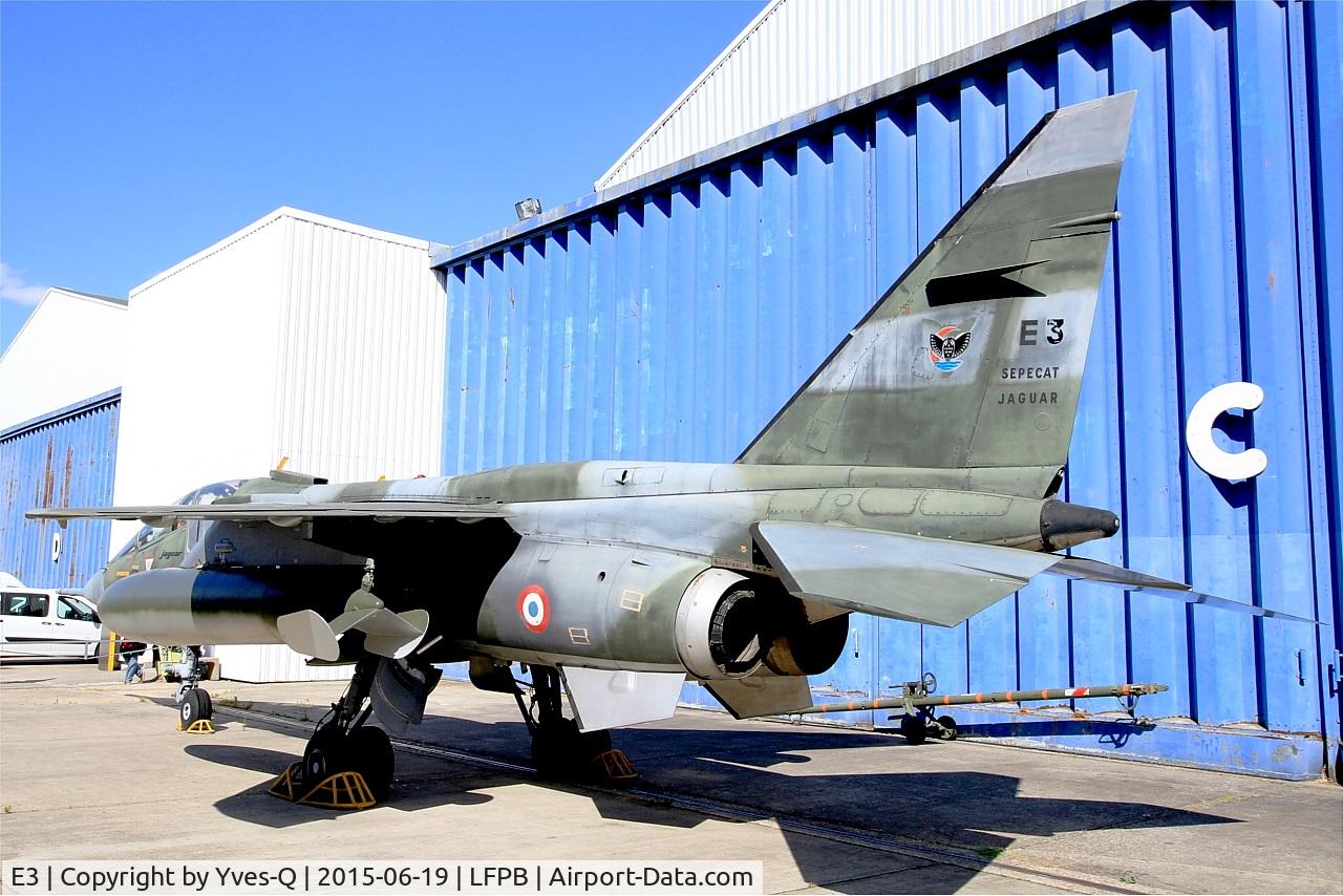 E3, Sepecat Jaguar E C/N E3, Sepecat Jaguar E, Static Display, Air & Space Museum Paris-Le Bourget (LFPB)