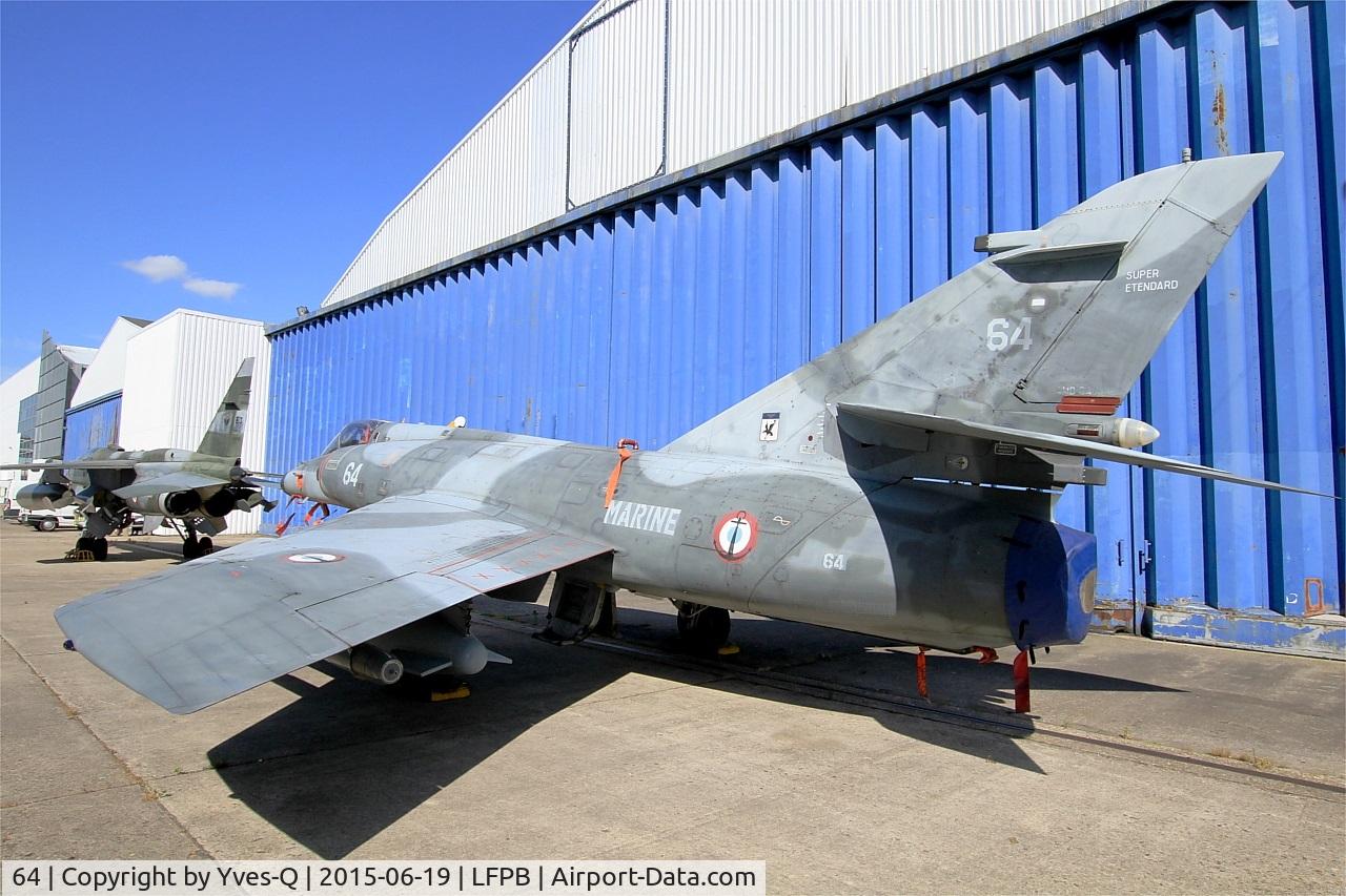 64, Dassault Super Etendard C/N 78, Dassault Super Etendard, Preserved at Air & Space Museum Paris-Le Bourget (LFPB)