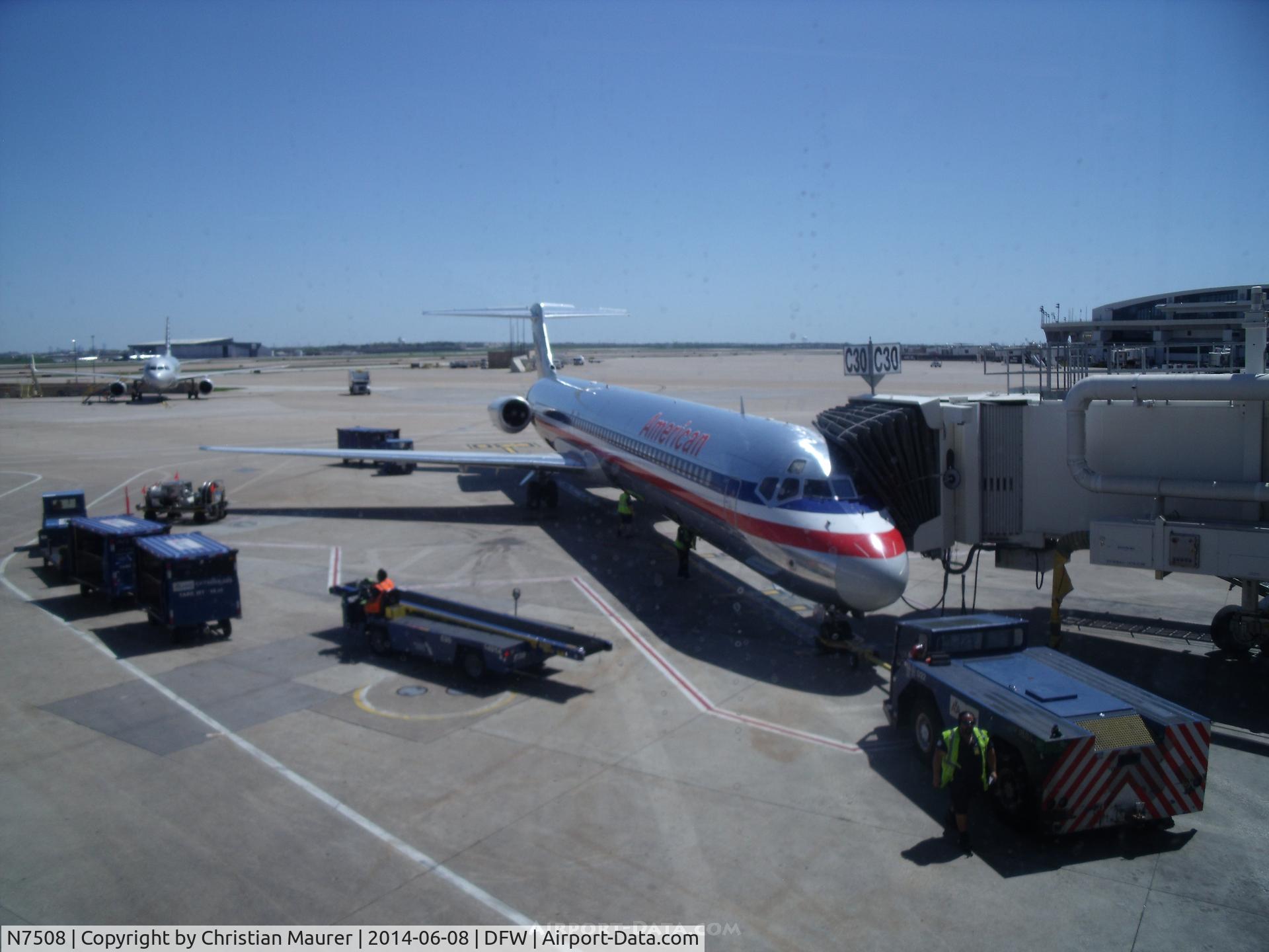 N7508, 1989 McDonnell Douglas MD-82 (DC-9-82) C/N 49802, Mcdonnell Douglas MD-82/DC-9. This aircraft has now been retired