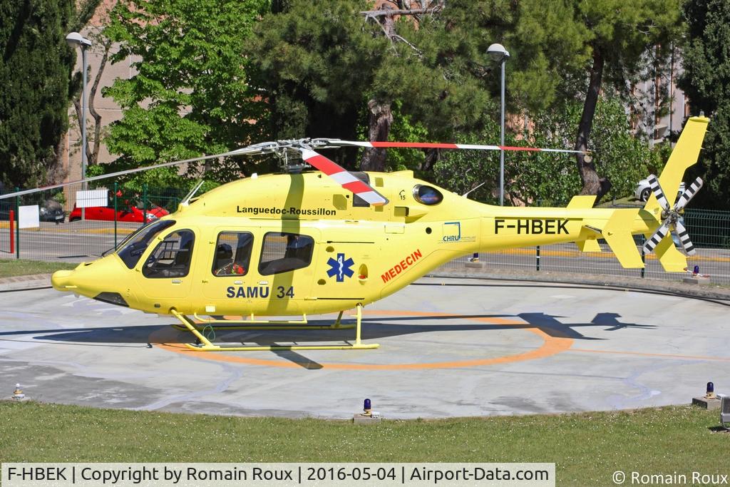 F-HBEK, 2013 Bell 429 GlobalRanger C/N 57154, Parked SAMU 34