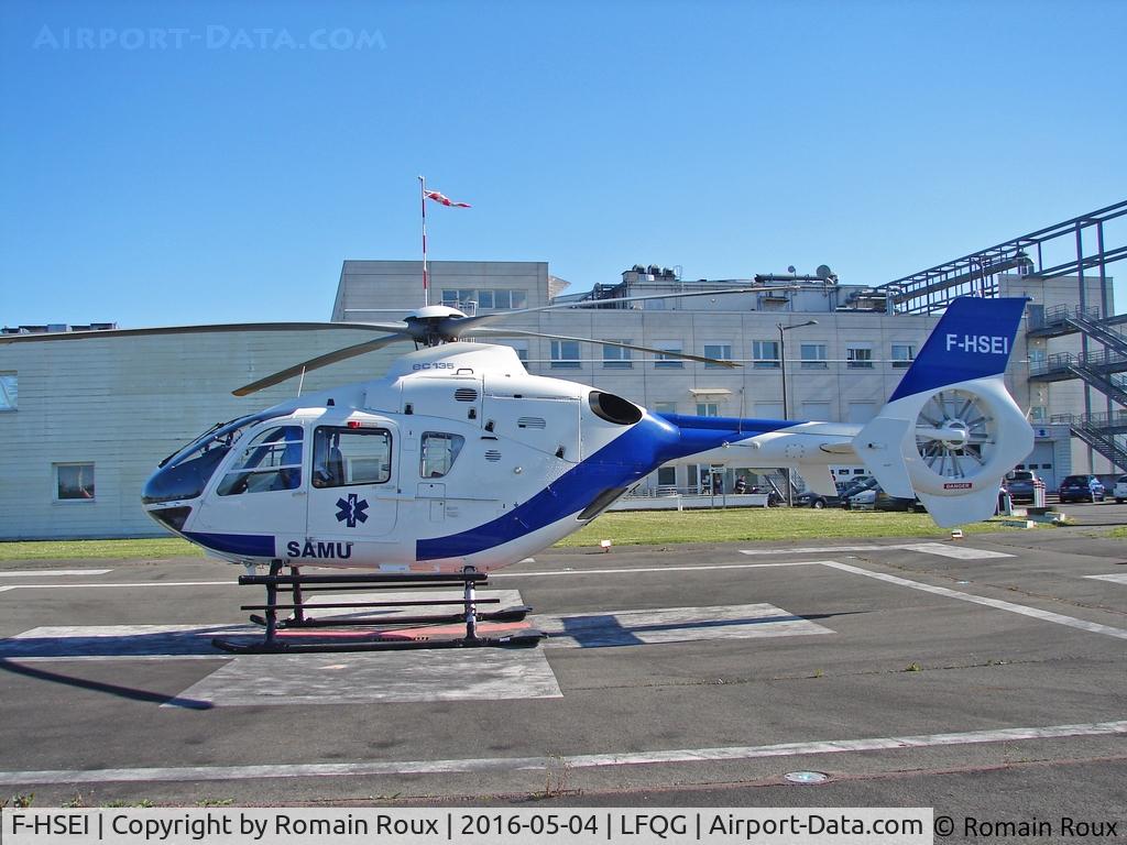 F-HSEI, 2005 Eurocopter EC-135P-2 C/N 0415, Parked SAMU 89