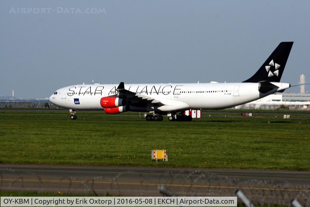 OY-KBM, 2002 Airbus A340-313X C/N 450, OY-KBM just landed rw 22L