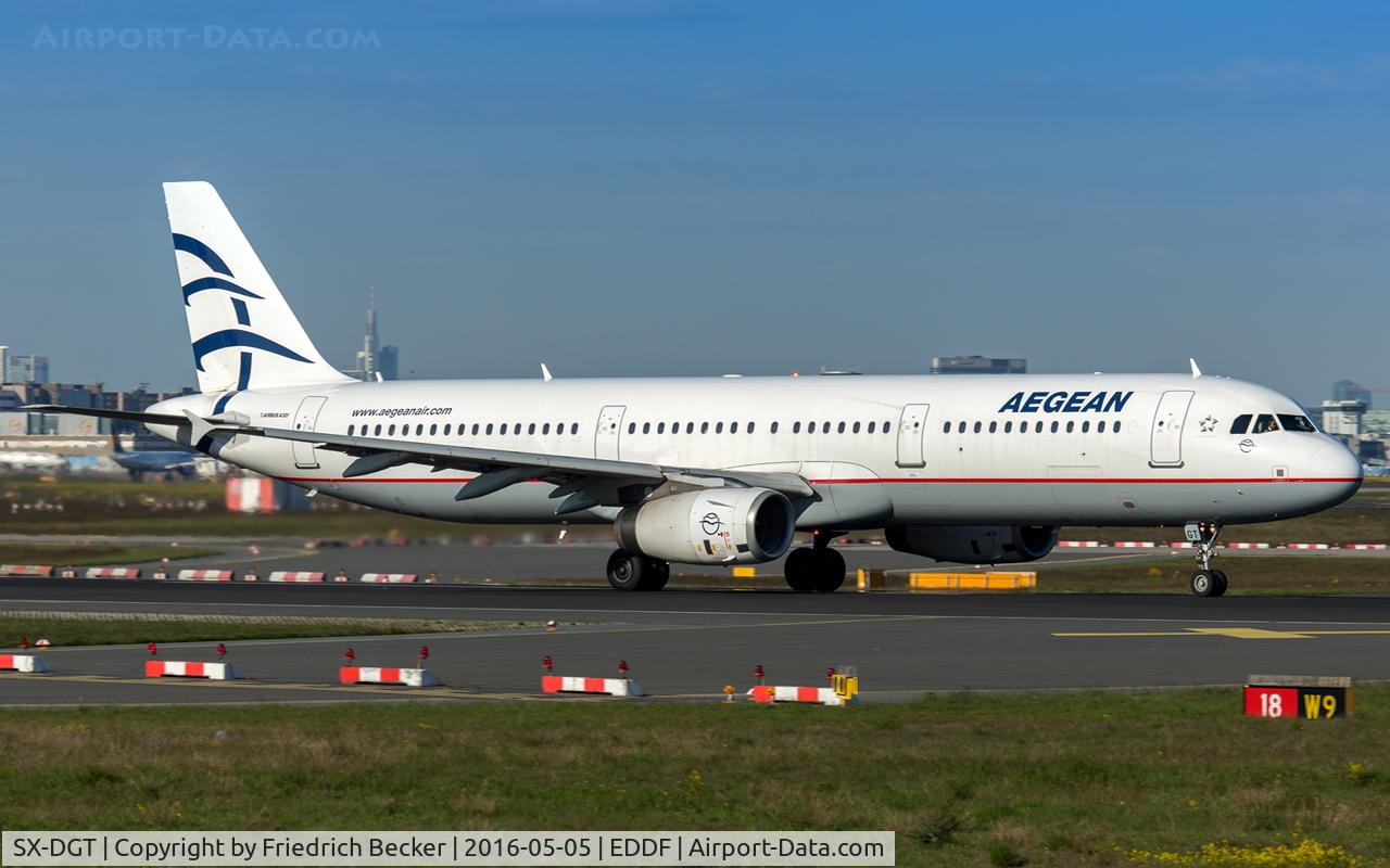 SX-DGT, 2001 Airbus A321-231 C/N 1433, departure via RW18W