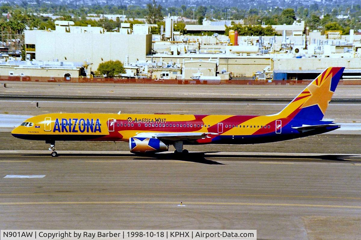 N901AW, 1985 Boeing 757-2S7 C/N 23321, Boeing 757-2S7 [23321] (America West Airlines) Phoenix-Sky Harbor Int'l~N 18/10/1998