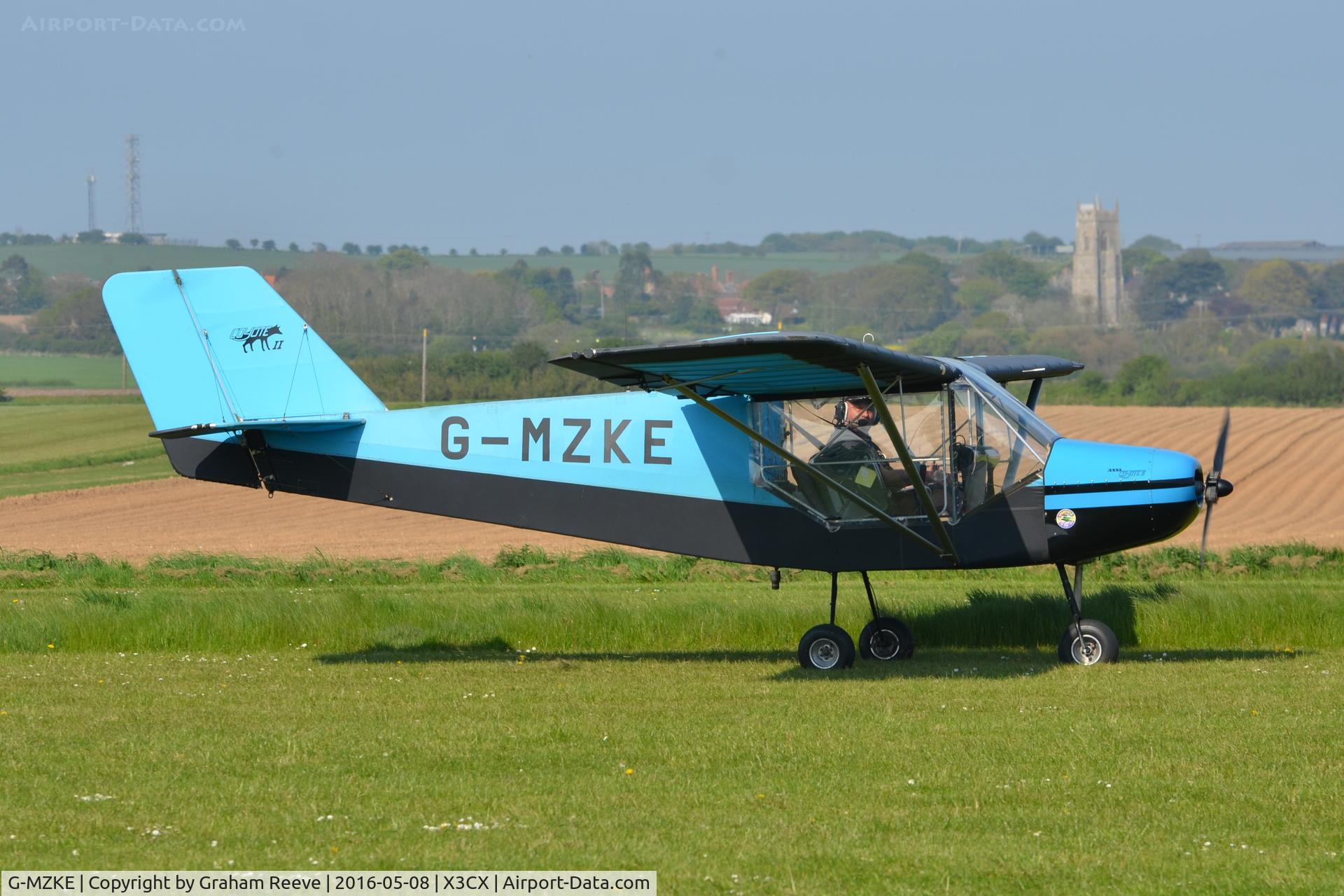 G-MZKE, 1997 Rans S-6ESD XL Coyote II C/N PFA 204-13248, Just landed at Northrepps.