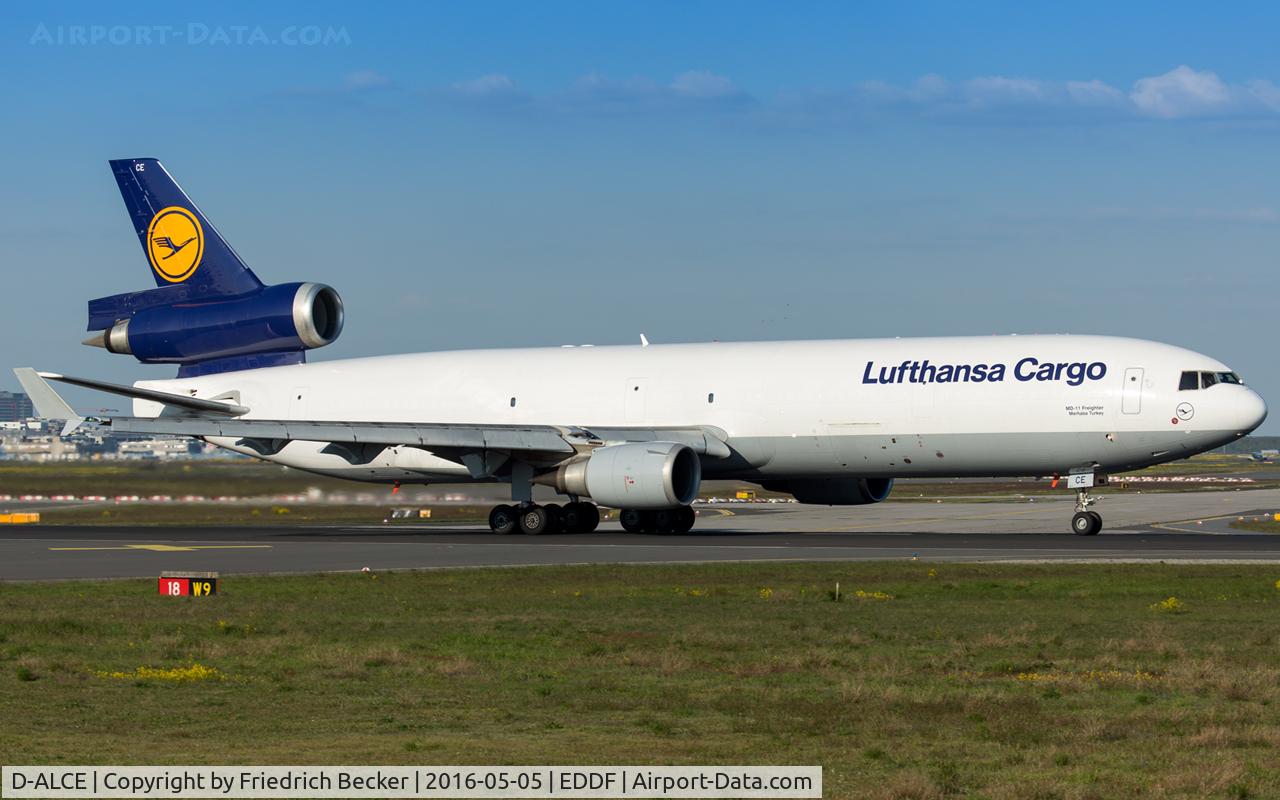 D-ALCE, 1998 McDonnell Douglas MD-11F C/N 48785, departure via RW18W