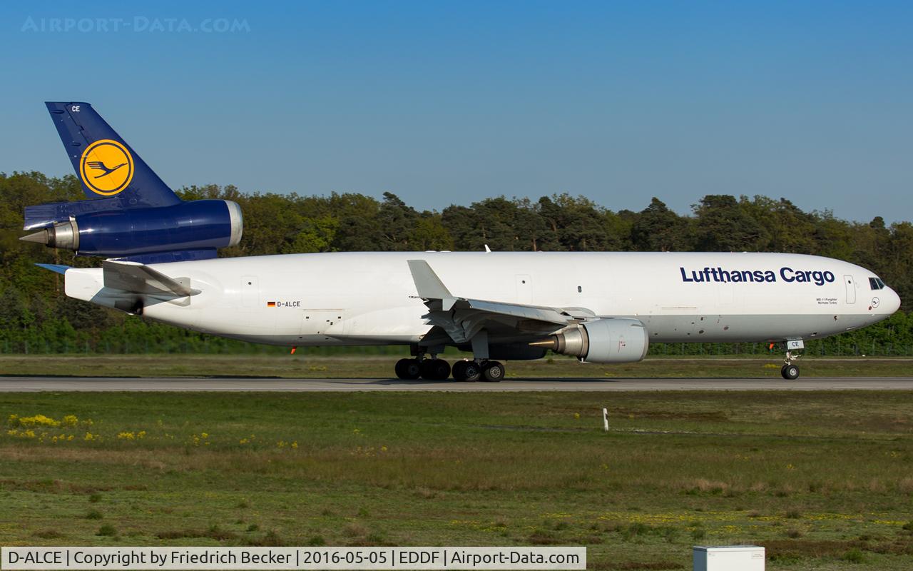 D-ALCE, 1998 McDonnell Douglas MD-11F C/N 48785, departure via RW18W