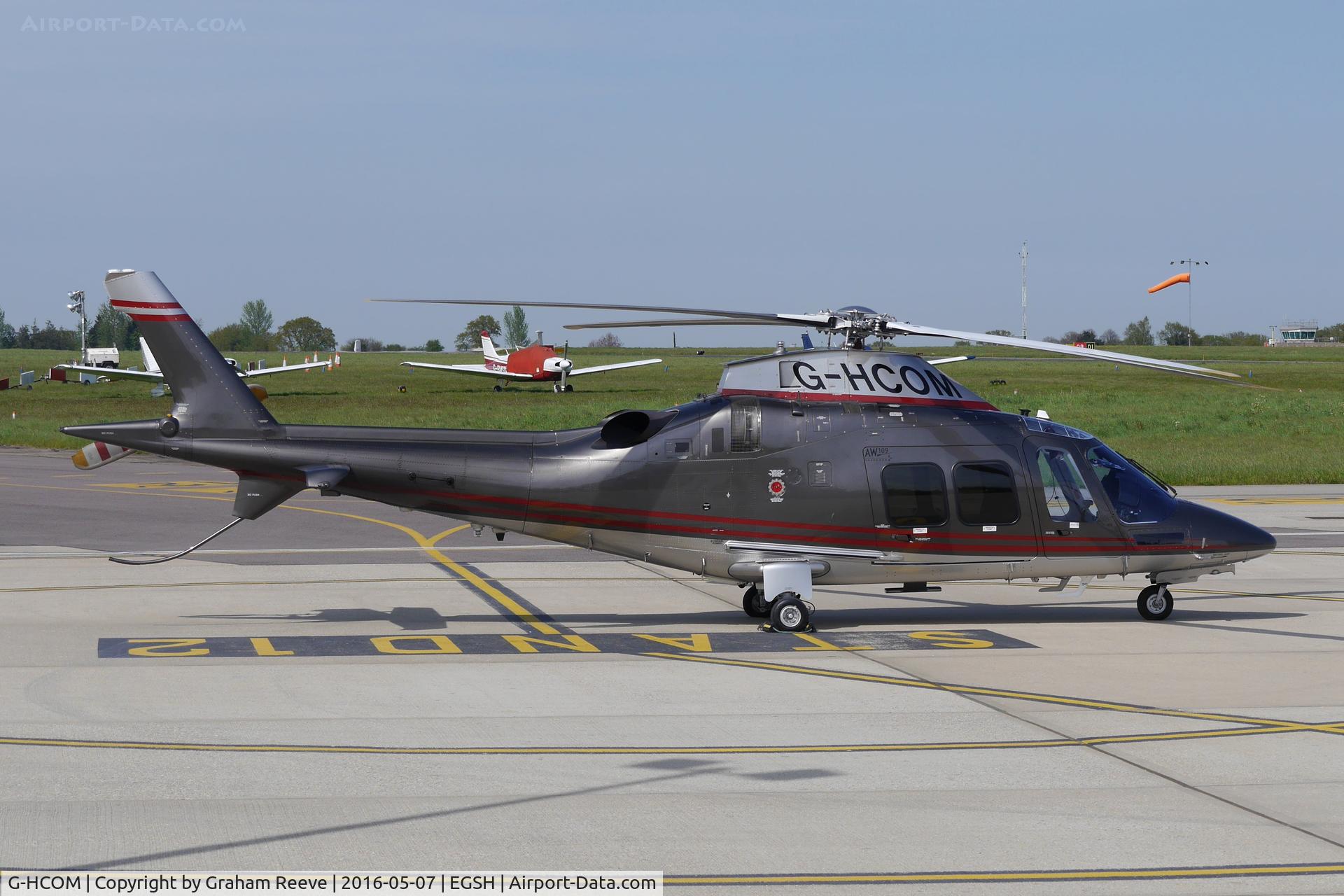 G-HCOM, 2015 AgustaWestland AW-109SP GrandNew C/N 22336, Parked at Norwich.