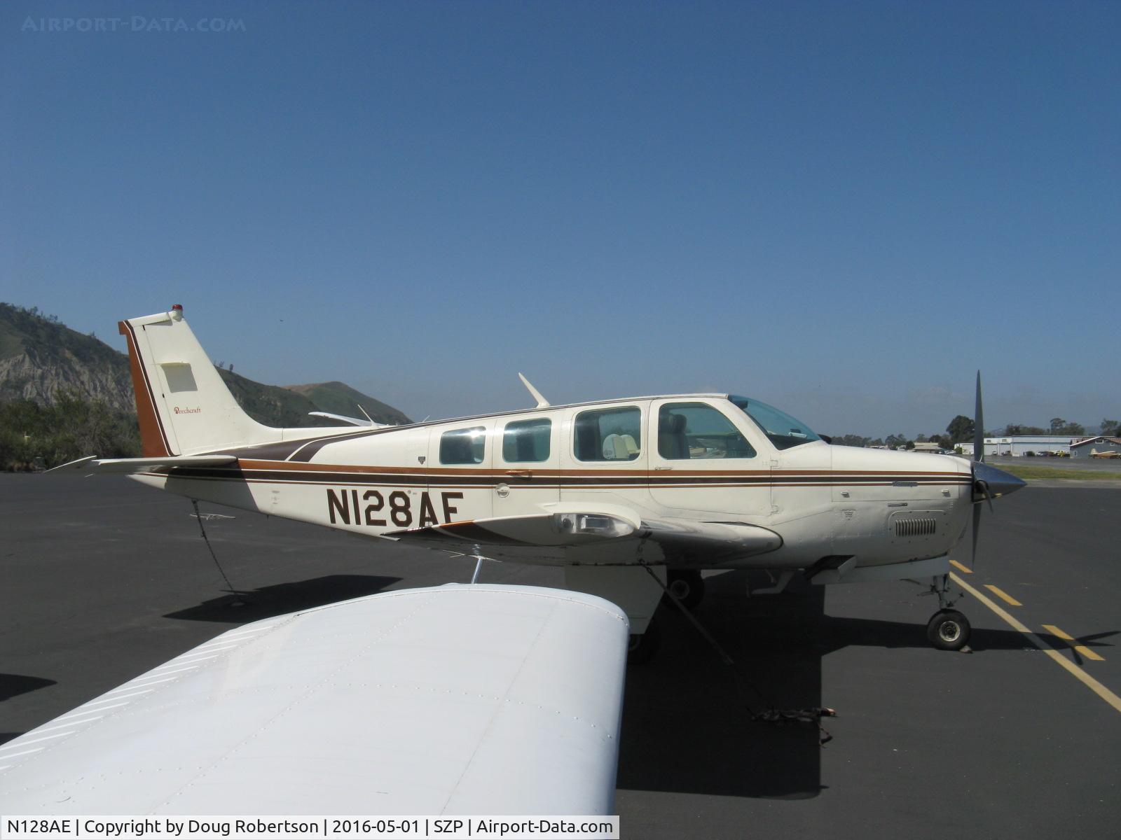 N128AE, 1981 Beech A36 Bonanza 36 C/N E-1830, 1981 Beech A36 BONANZA, Continental IO-520 285 Hp