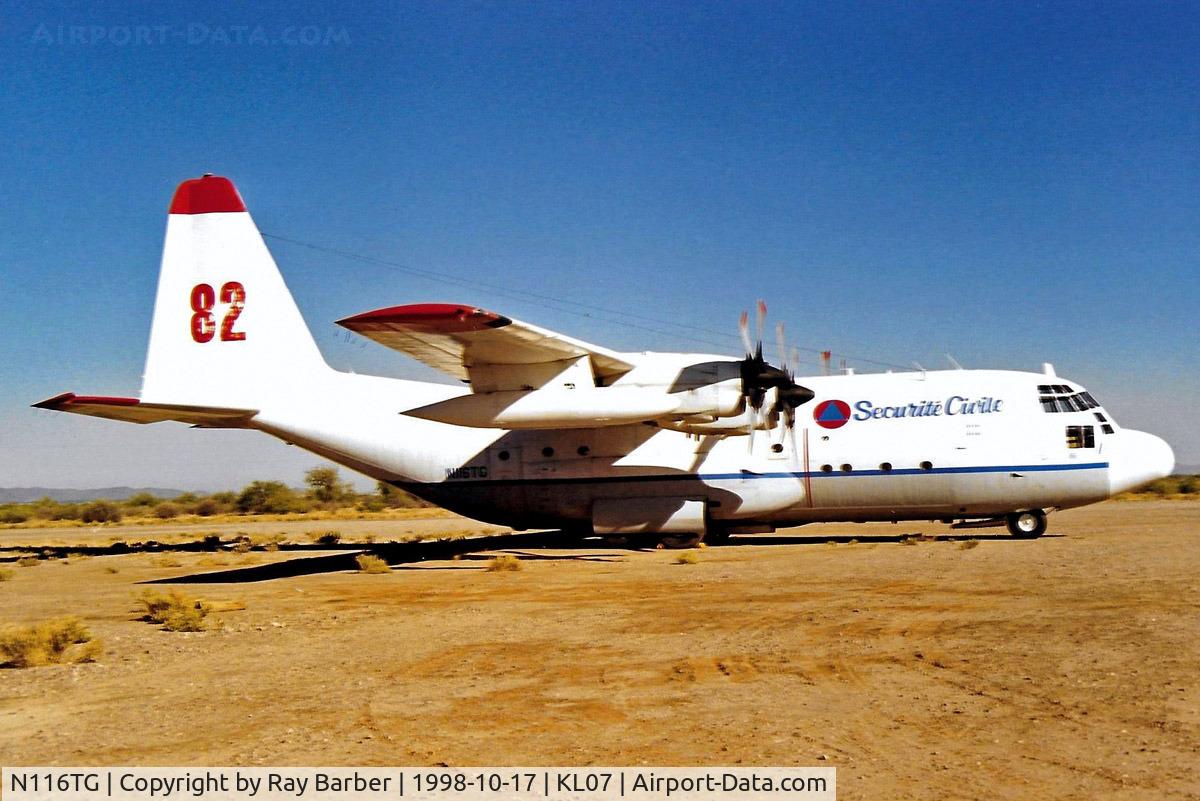 N116TG, 1956 Lockheed C-130A Hercules C/N 182-3086, Lockheed C-130A Hercules [3086] (Securite Civile) Chandler-Memorial Airfield~N 17/10/1998