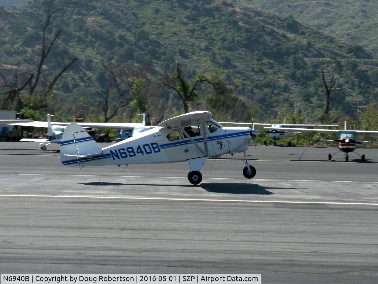 N6940B, 1956 Piper PA-22-150 Tri-Pacer C/N 22-4219, 1956 Piper PA-22 TRI-PACER, Lycoming O-320 150 Hp, landing Rwy 22